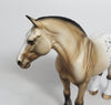 FESTIVE-OOAK APPALOOSA HEAVY DRAFT MARE MODEL HORSE WHS 2018
