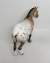 FESTIVE-OOAK APPALOOSA HEAVY DRAFT MARE MODEL HORSE WHS 2018