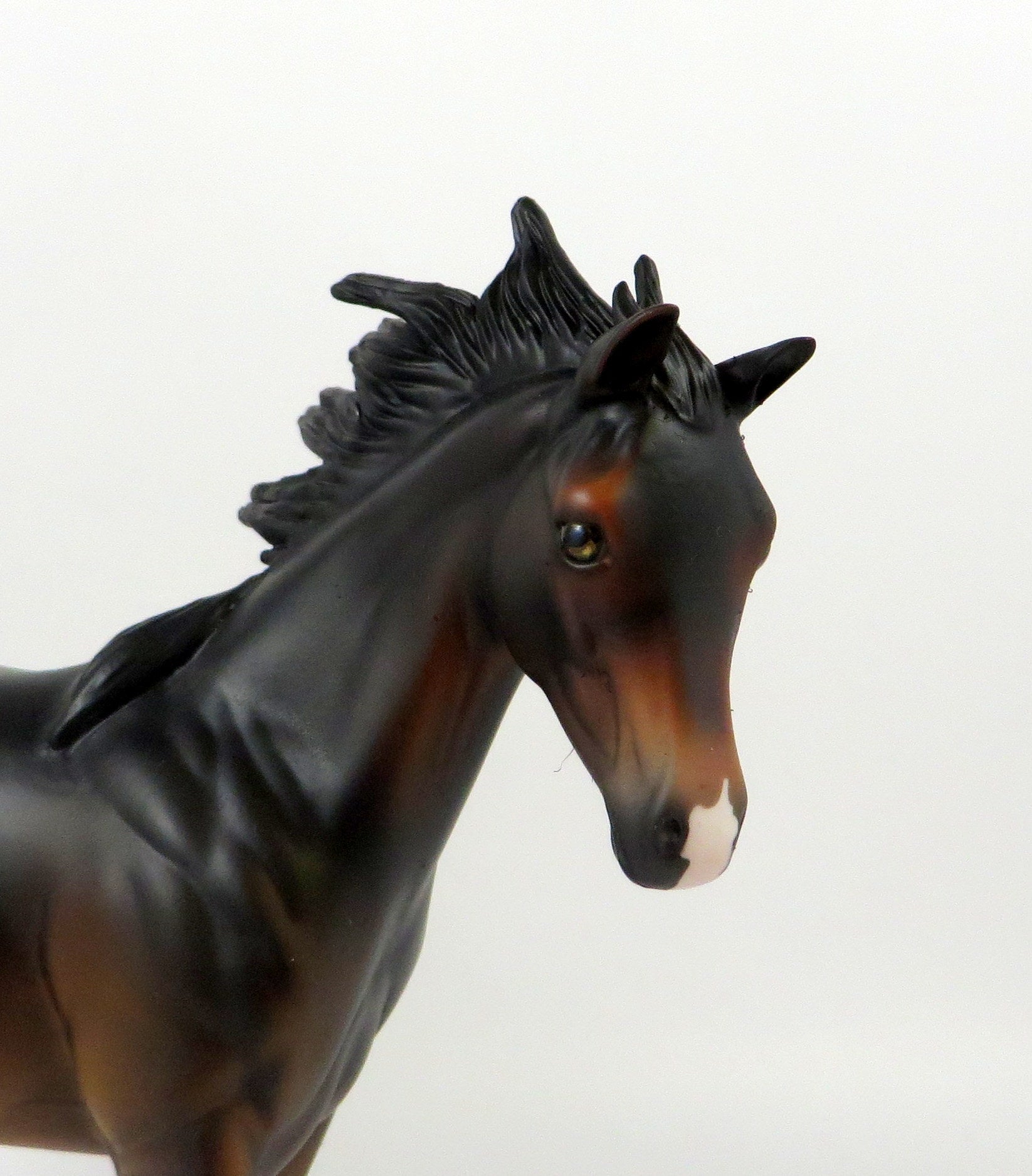 AZTEC-OOAK DARK BAY WEANLING MODEL HORSE 7/18/19