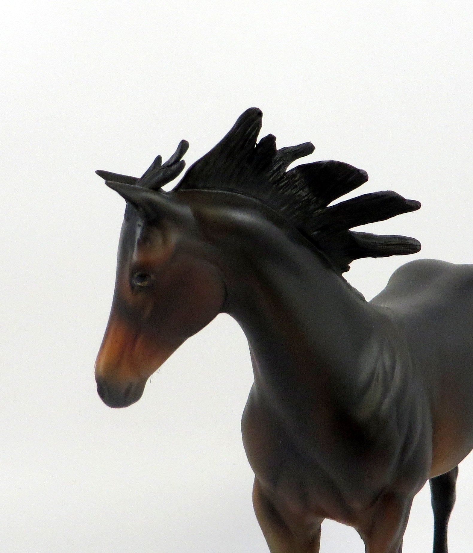 AZTEC-OOAK DARK BAY WEANLING MODEL HORSE 7/18/19