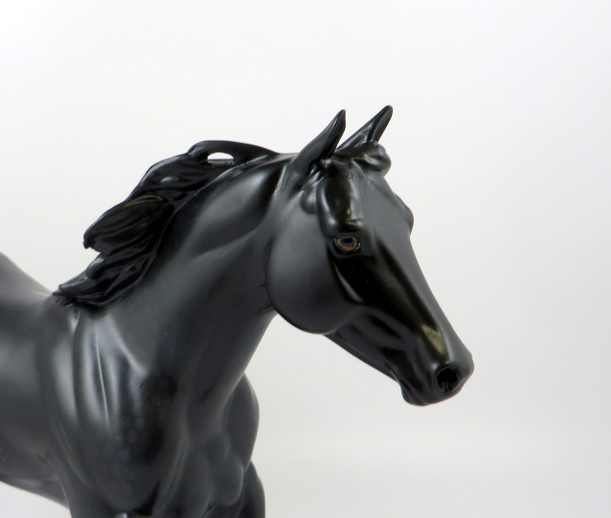 BLACK TIDE-OOAK DAPPLE BLACK FOUNDTAION QUARTER MODEL HORSE 7/18/19