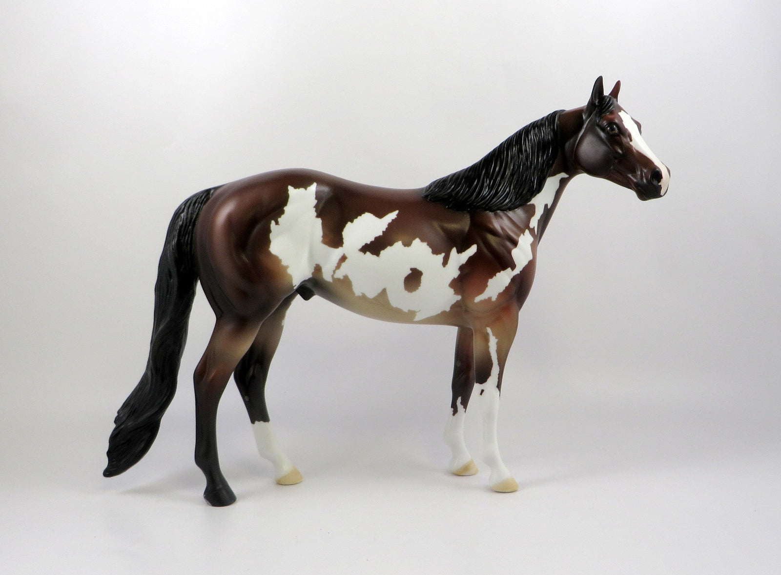 TAZMAN-OOAK BAY ROAN PAINT ISH MODEL HORSE 7/22