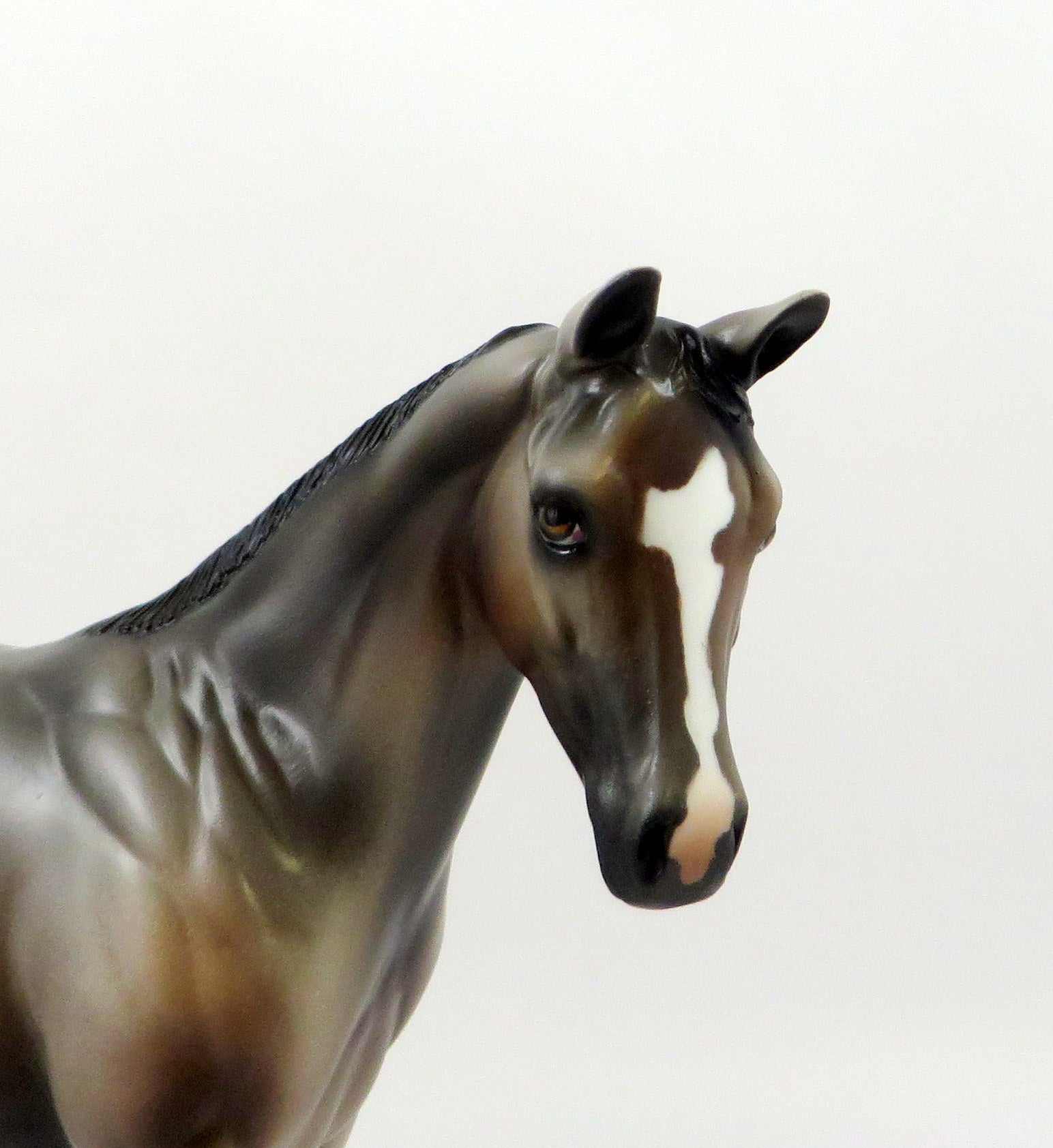 MYLIE-LE-4 BAY ROAN APPALOOSA WEANLING MODEL HORSE 7/22