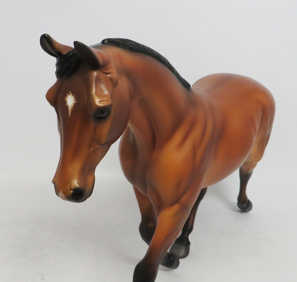 *RETIRED* SINGING IN THE RAIN-OOAK GOLDEN BAY PALOUSE MODEL HORSE 12/20/2018