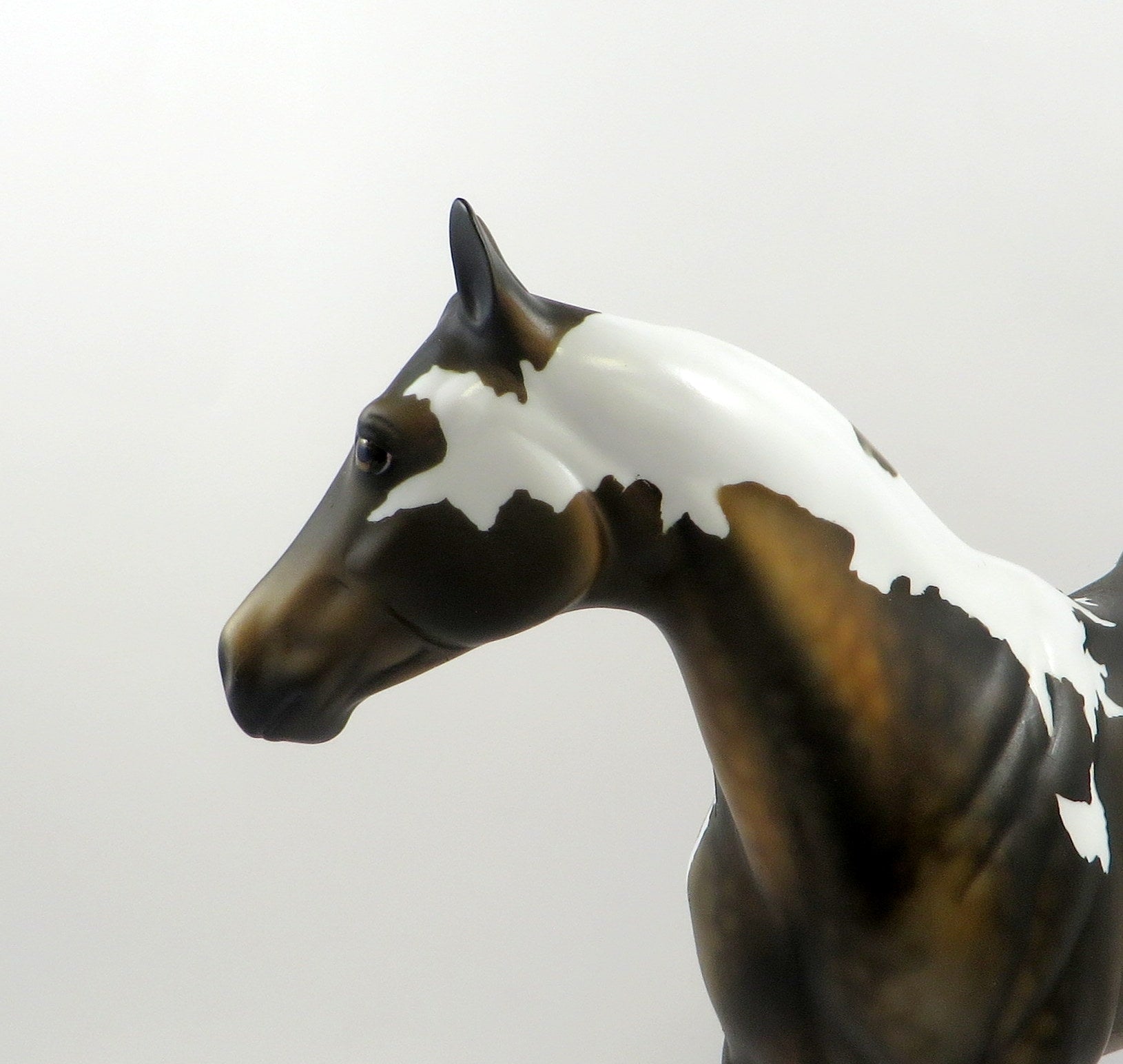 PURE VALOR-OOAK SOOTY BUCKSKIN PAINT ISH MODEL HORSE 7/25/19