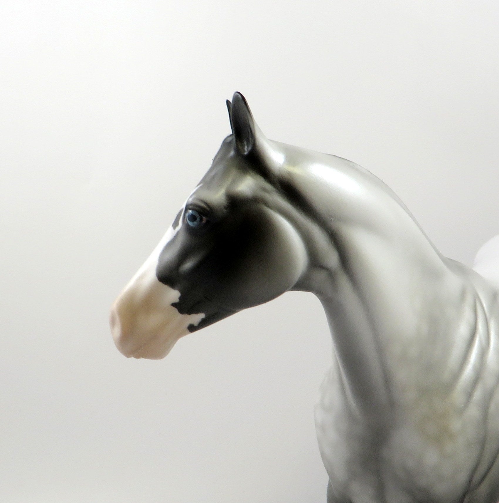 COSTAL SUNSET-OOAK DAPPLE GREY ISH MODEL HORSE 7/25/19