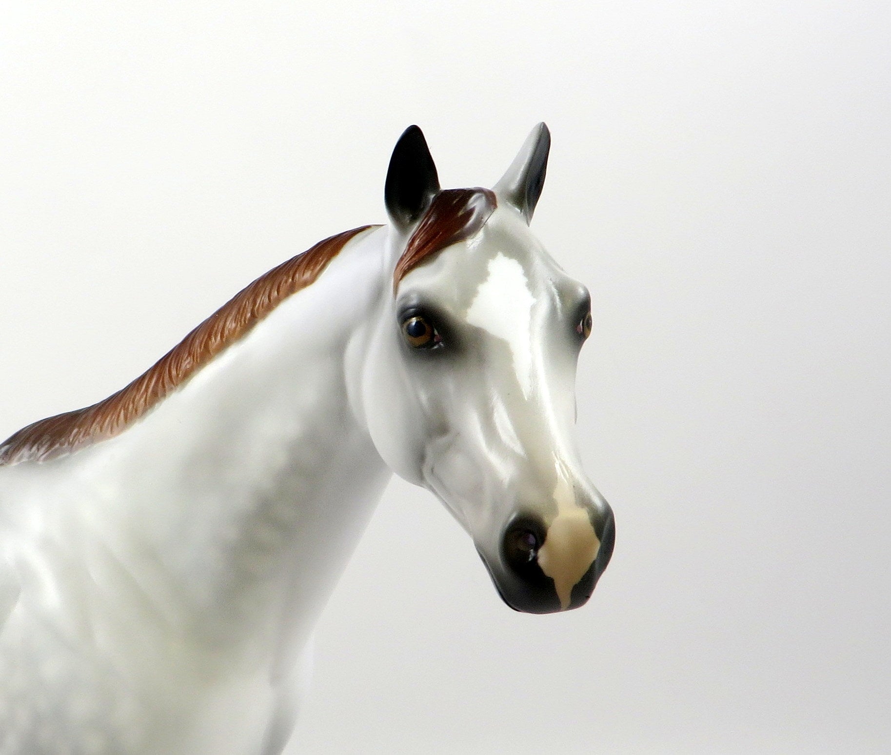 DESTINE TO BE-OOAK MULBERRY GREY ISH MODEL HORSE 7/23/19