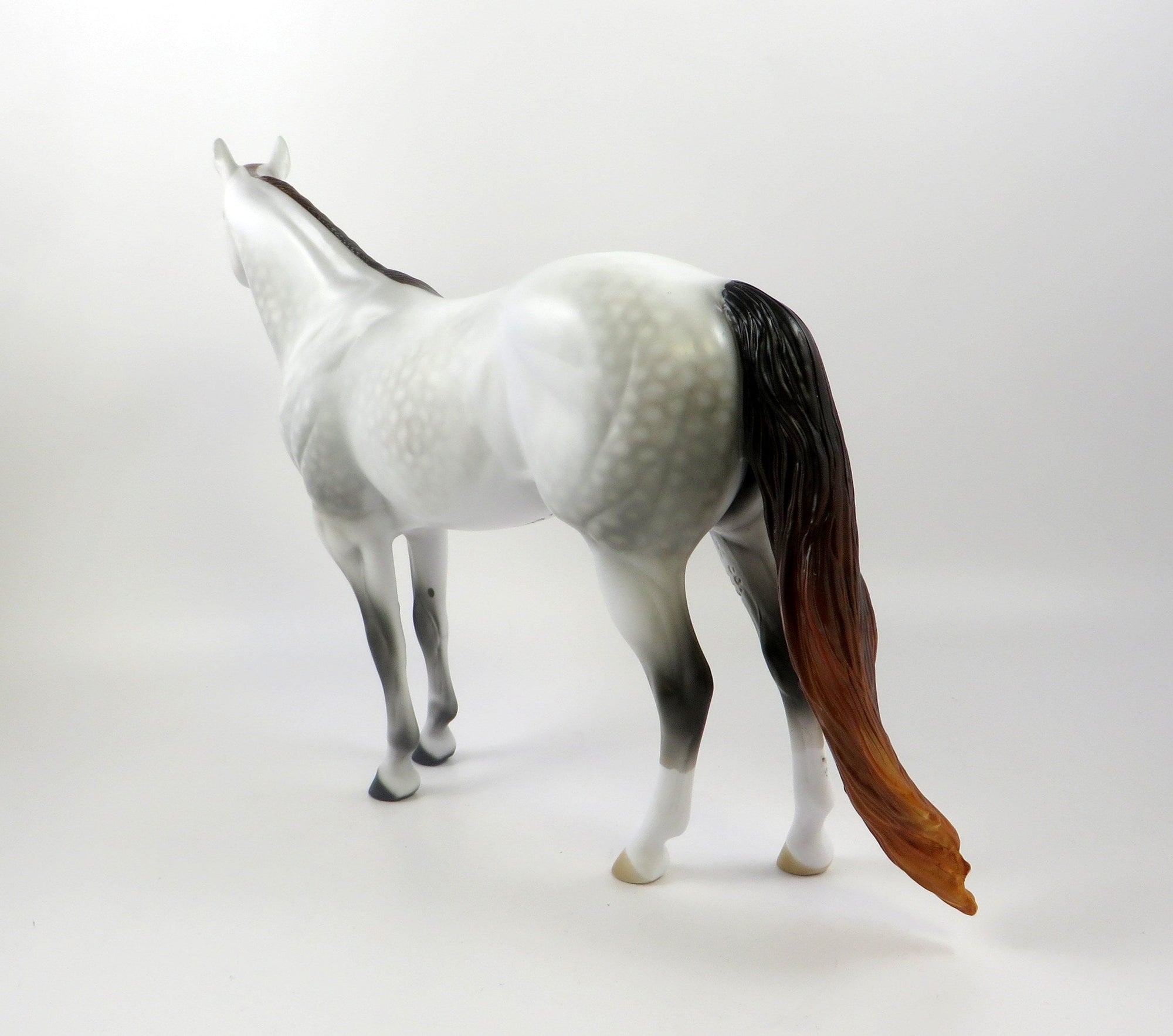 DESTINE TO BE-OOAK MULBERRY GREY ISH MODEL HORSE 7/23/19