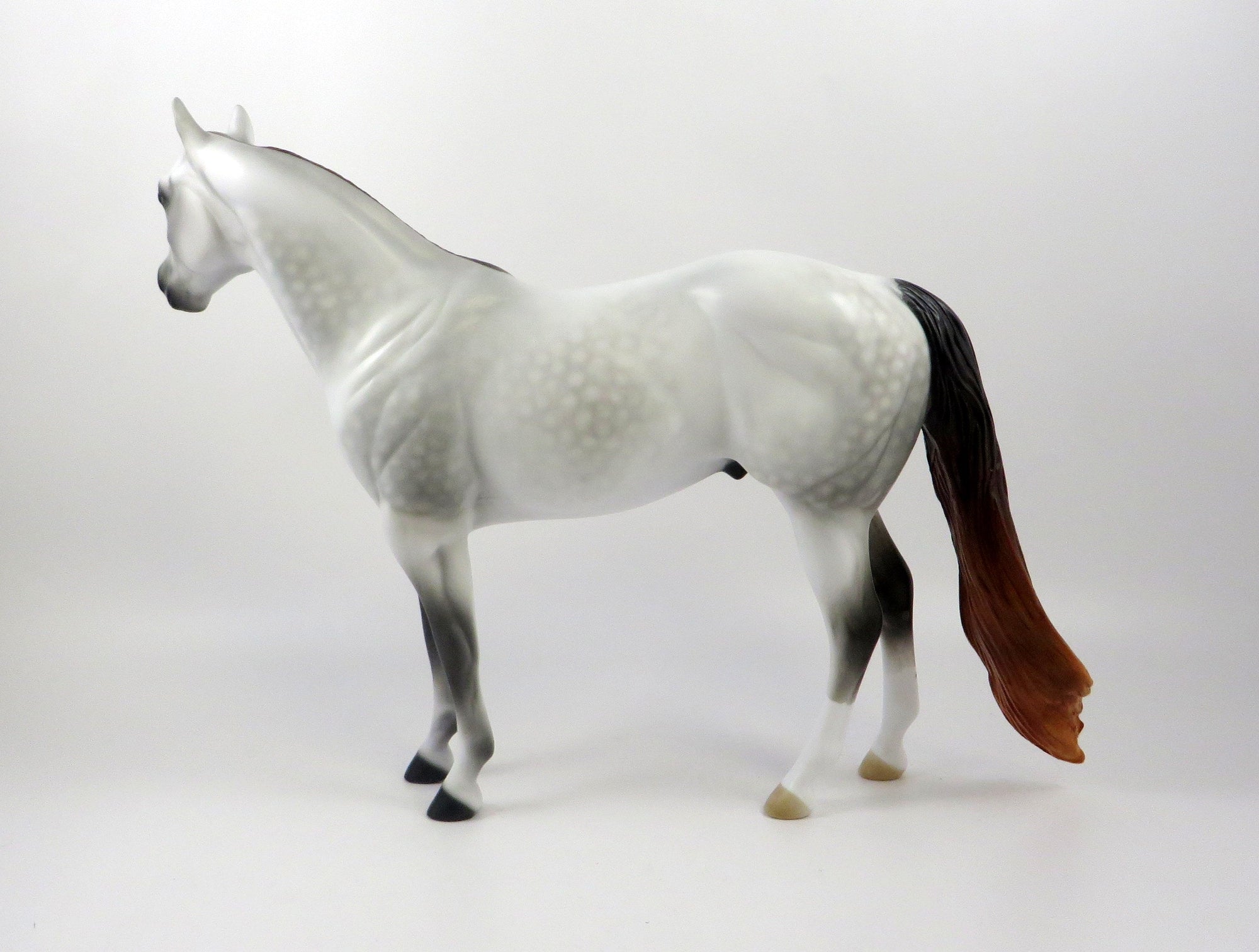 DESTINE TO BE-OOAK MULBERRY GREY ISH MODEL HORSE 7/23/19