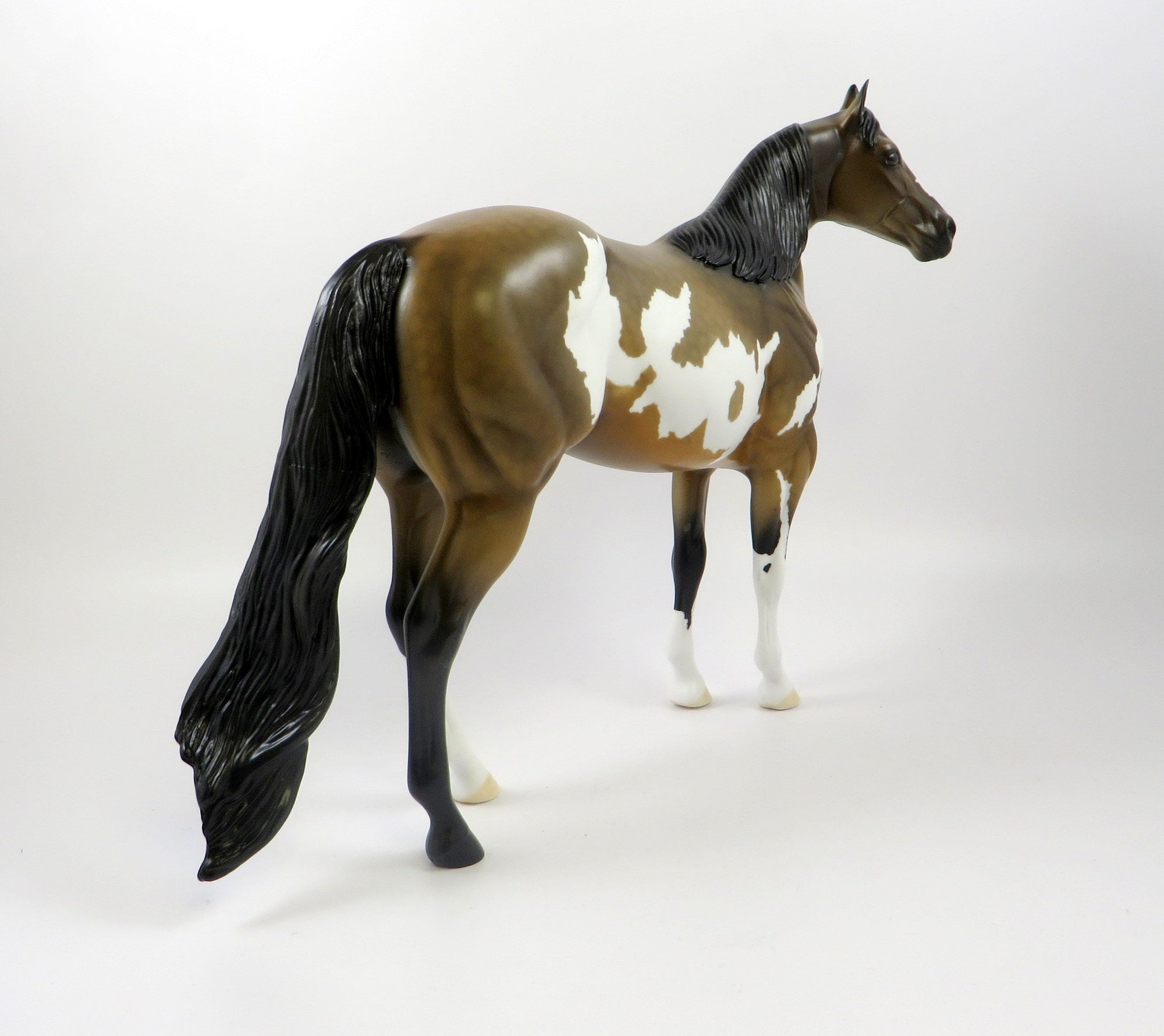 INCA GOLD-OOAK BUCKSKIN  PAINT ISH MODEL HORSE 7/23/19