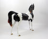 HOWLER-OOAK DAPPLE BLACK PAINT ARABIAN MODEL HORSE 7/23/19