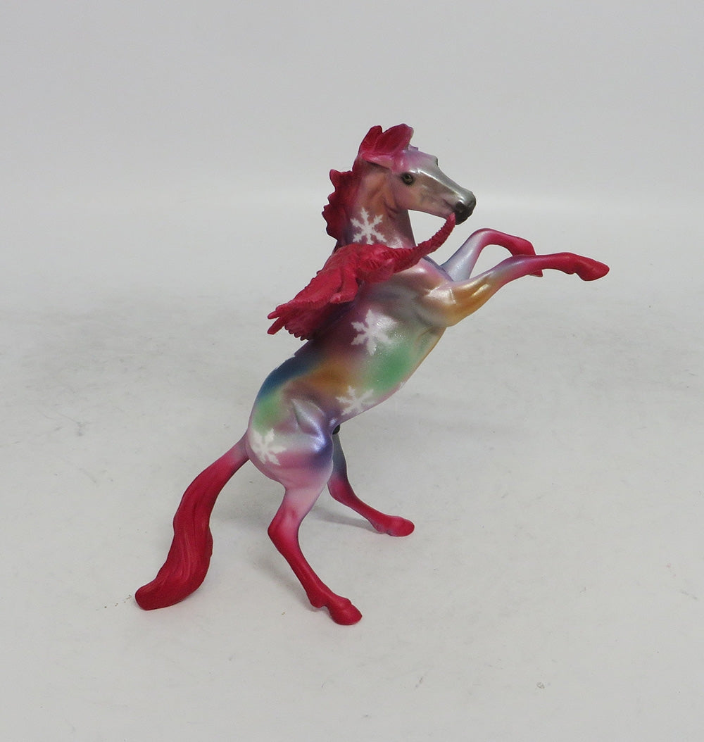 ROSO - OOAK REARING RED PEGA CHIP DECORATOR WHS 2018