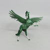 PINO - OOAK GREEN DECORATOR FEATHER WING SNOWFLAKE CHIP