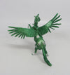 PINO - OOAK GREEN DECORATOR FEATHER WING SNOWFLAKE CHIP