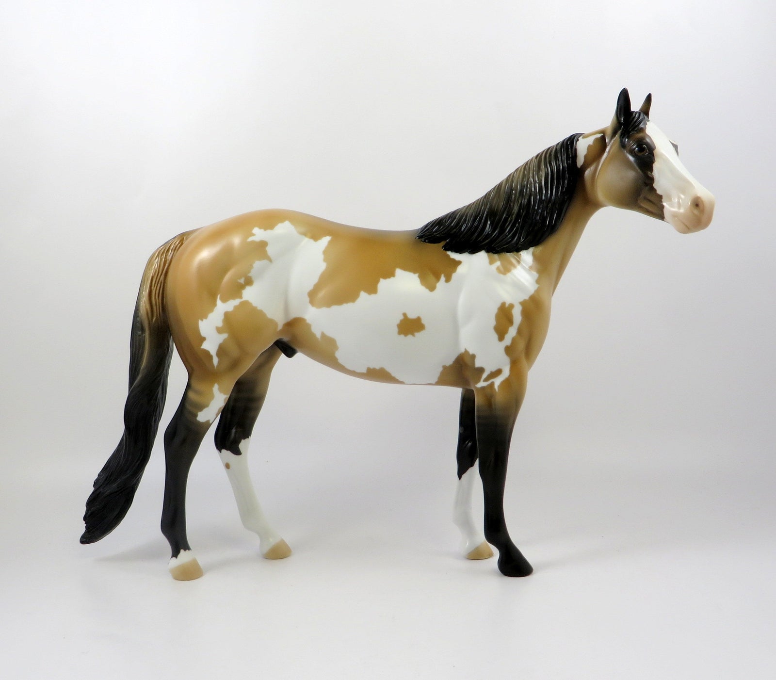KRONER-OOAK BUCKSKIN PAINT ISH MODEL HORSE 7/24/19