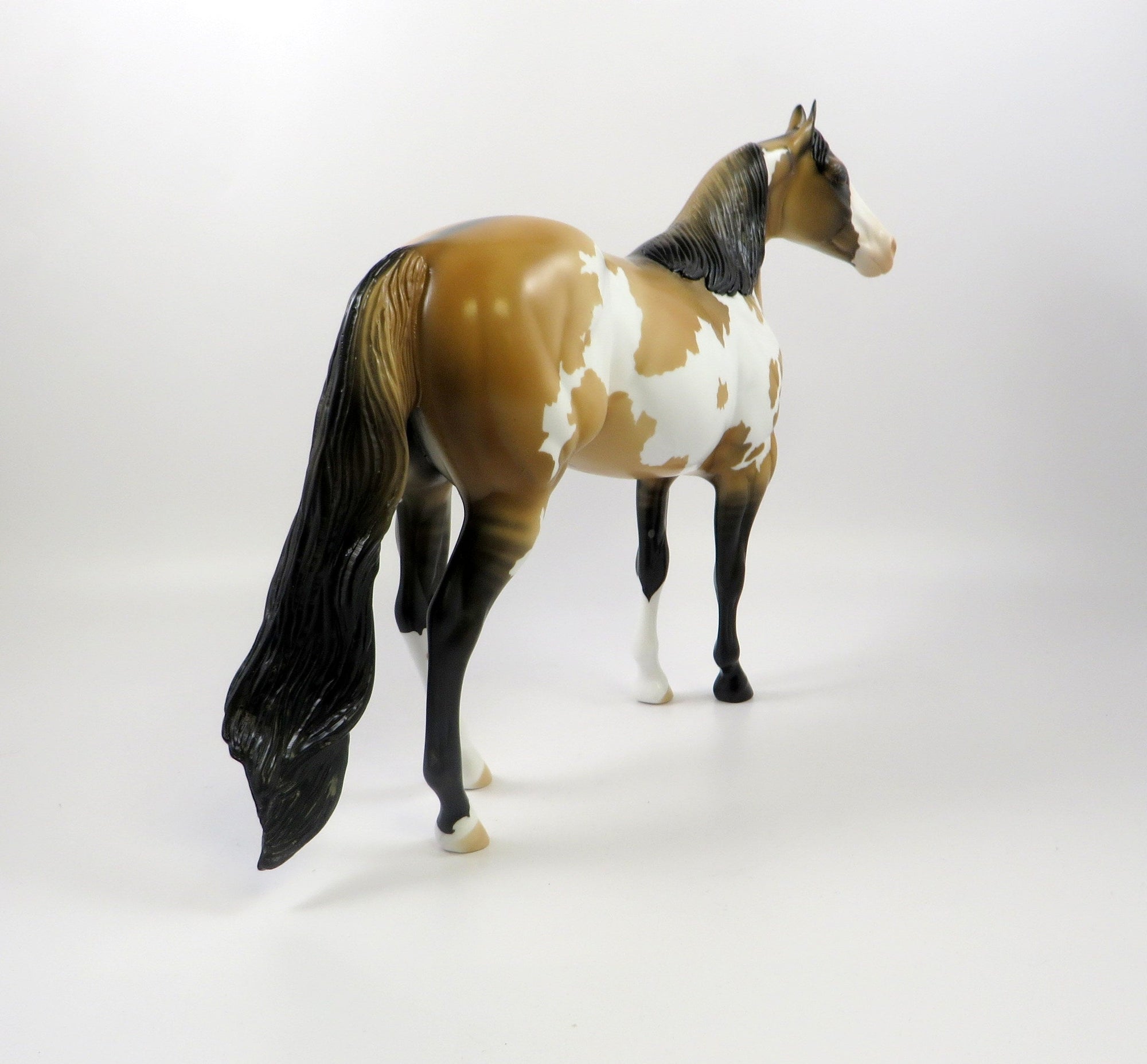 KRONER-OOAK BUCKSKIN PAINT ISH MODEL HORSE 7/24/19