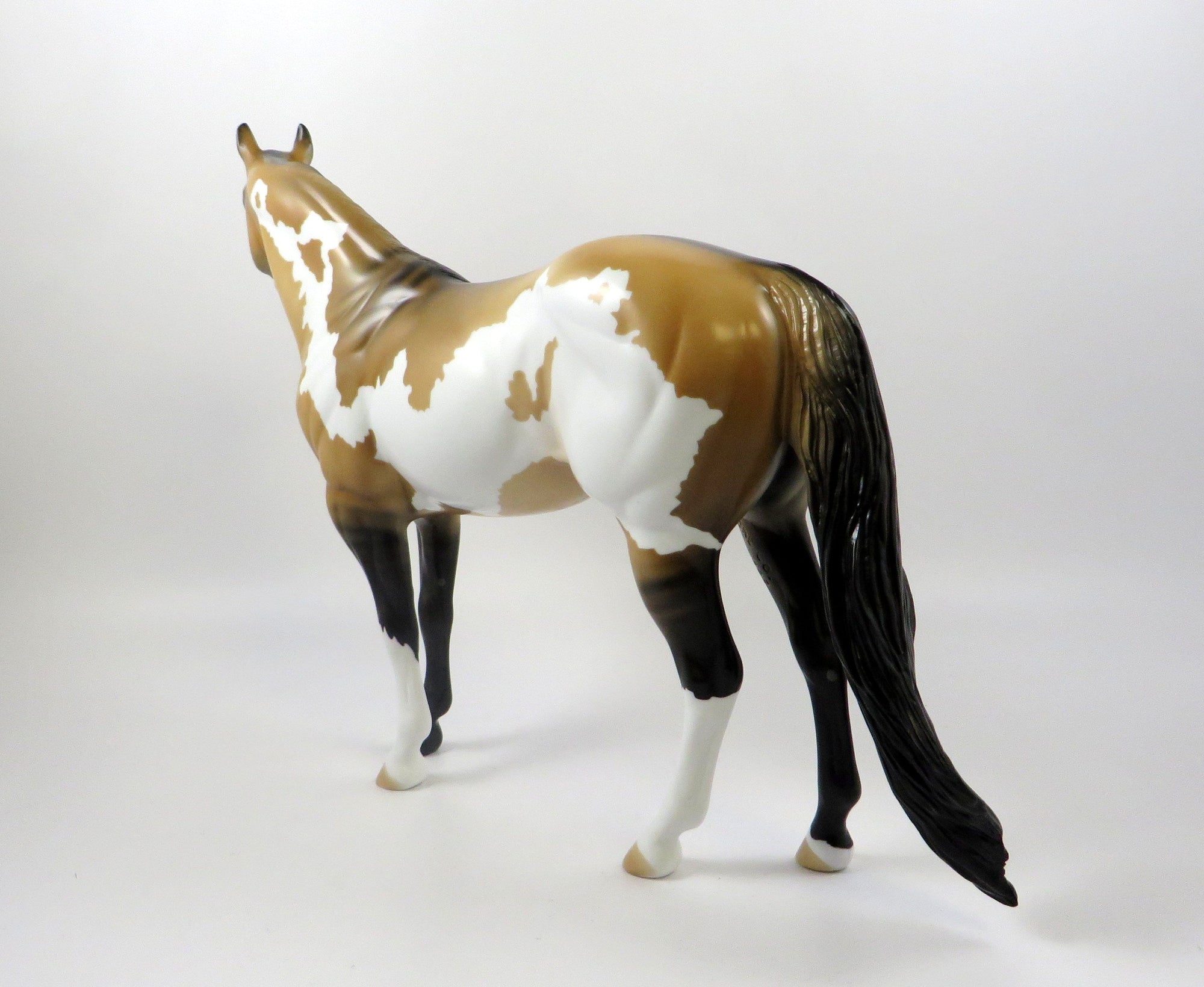KRONER-OOAK BUCKSKIN PAINT ISH MODEL HORSE 7/24/19