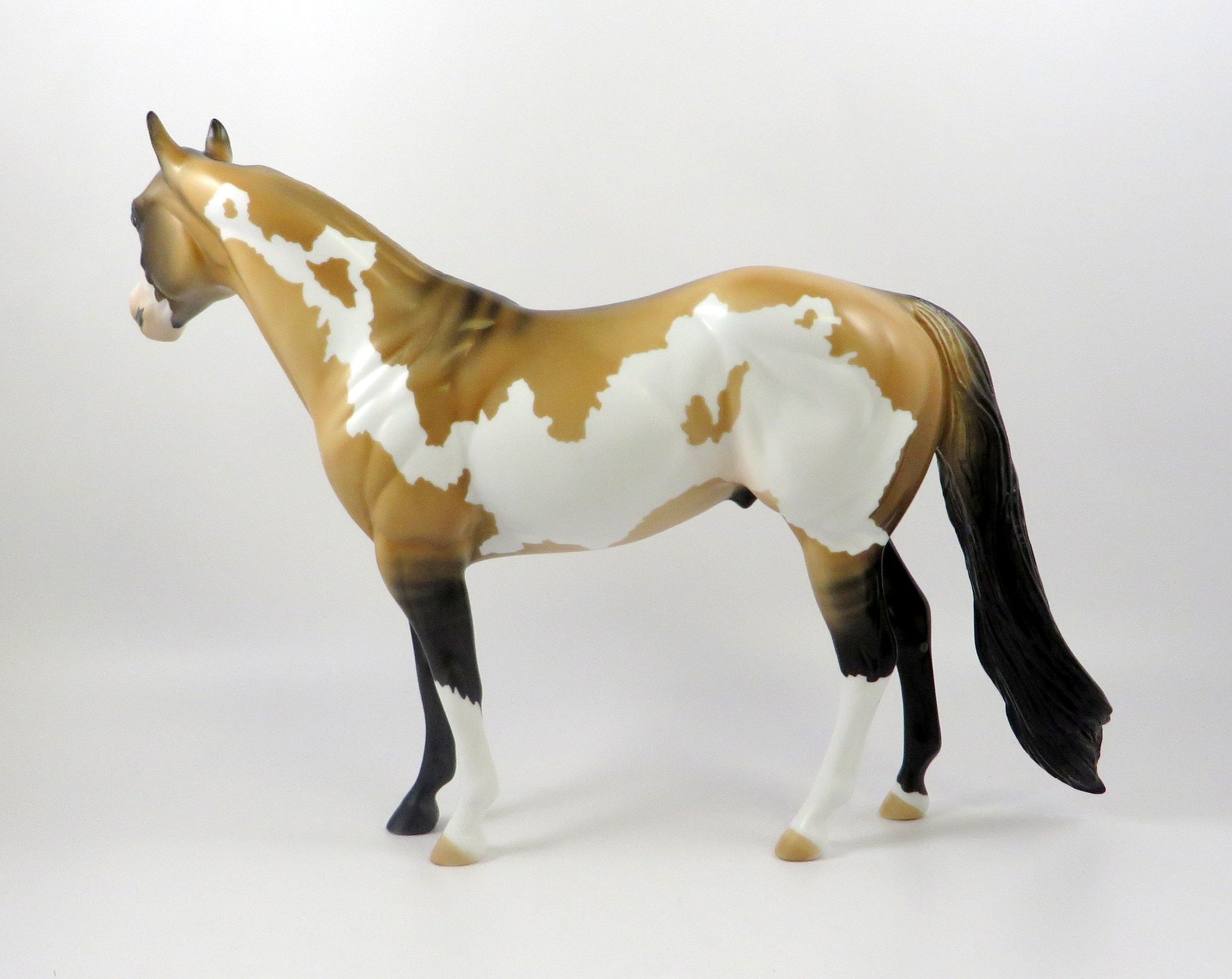 KRONER-OOAK BUCKSKIN PAINT ISH MODEL HORSE 7/24/19