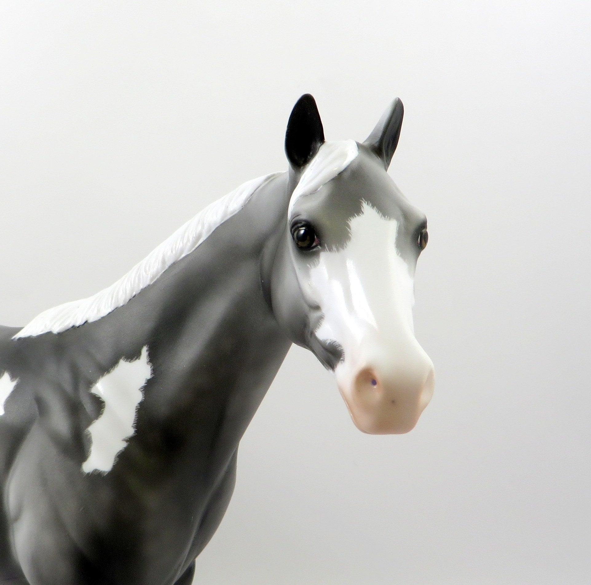 OUTLAWZ-OOAK LIGHT DAPPLE GREY PAINT ISH MODEL HORSE 7/26/19