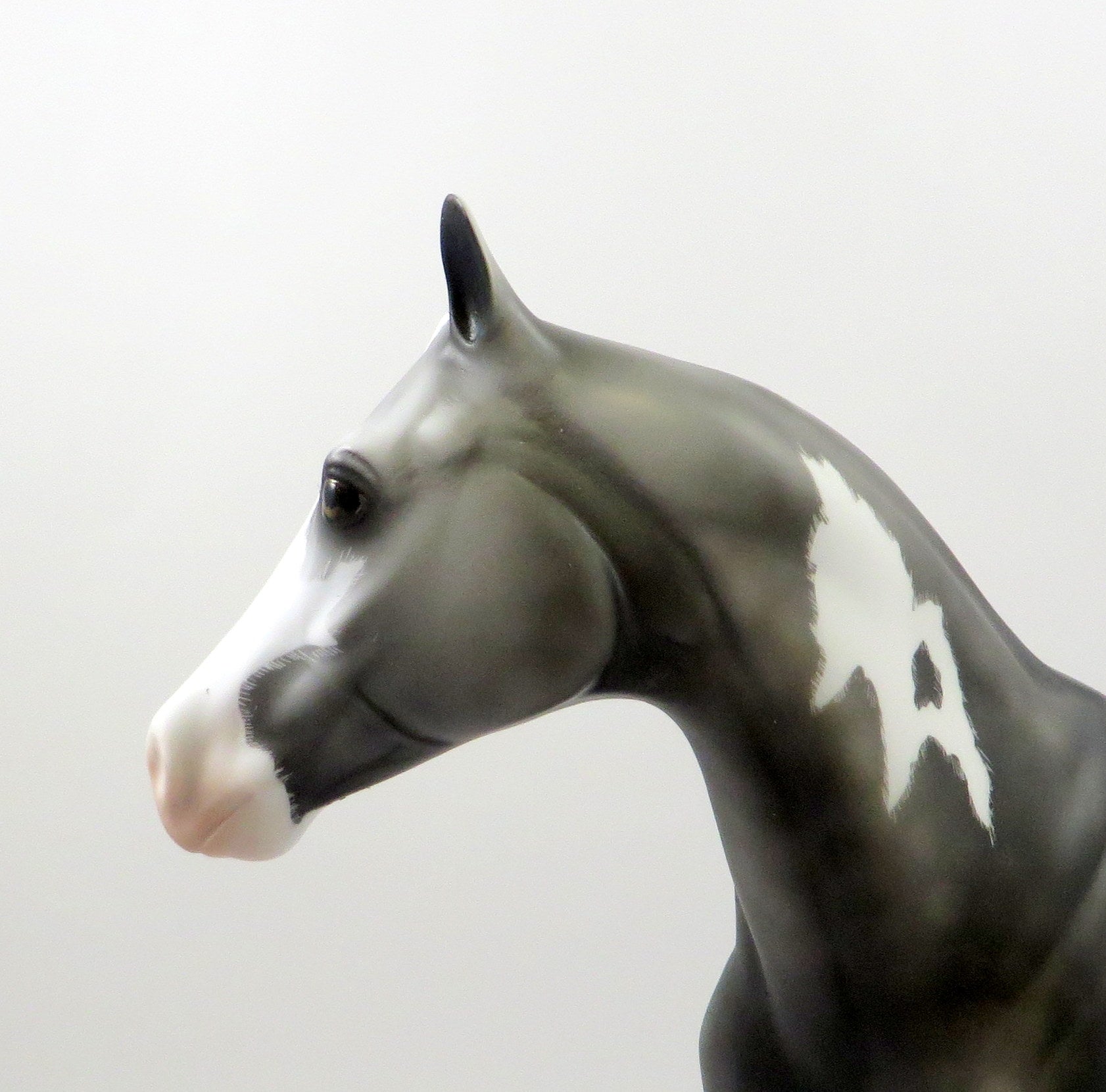 OUTLAWZ-OOAK LIGHT DAPPLE GREY PAINT ISH MODEL HORSE 7/26/19