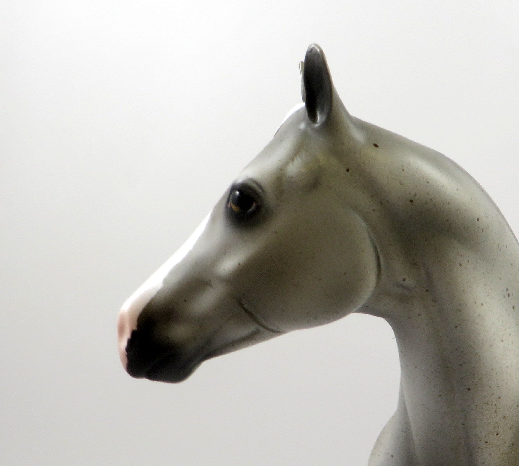 RAKIN-OOAK FLEA BIT GREY ISH MODEL HORSE 7/26/19