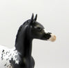 WAYLAND BLUES-OOAK BLACK APPALOOSA  ARABIAN FOAL MODEL HORSE 7/25/19