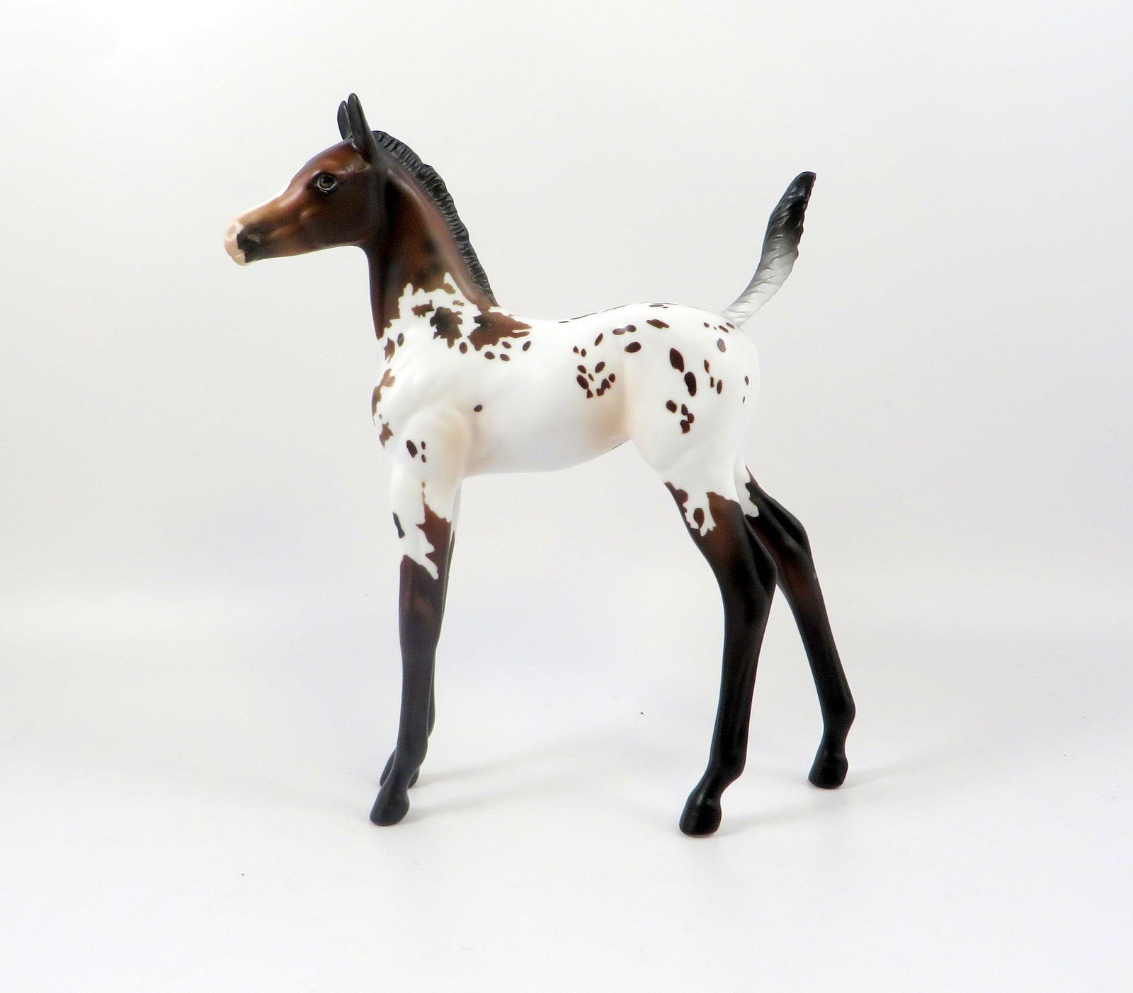 WIND MAKER - OOAK BAY APPALOOSA ARABIAN FOAL MODEL HORSE 7/25/19