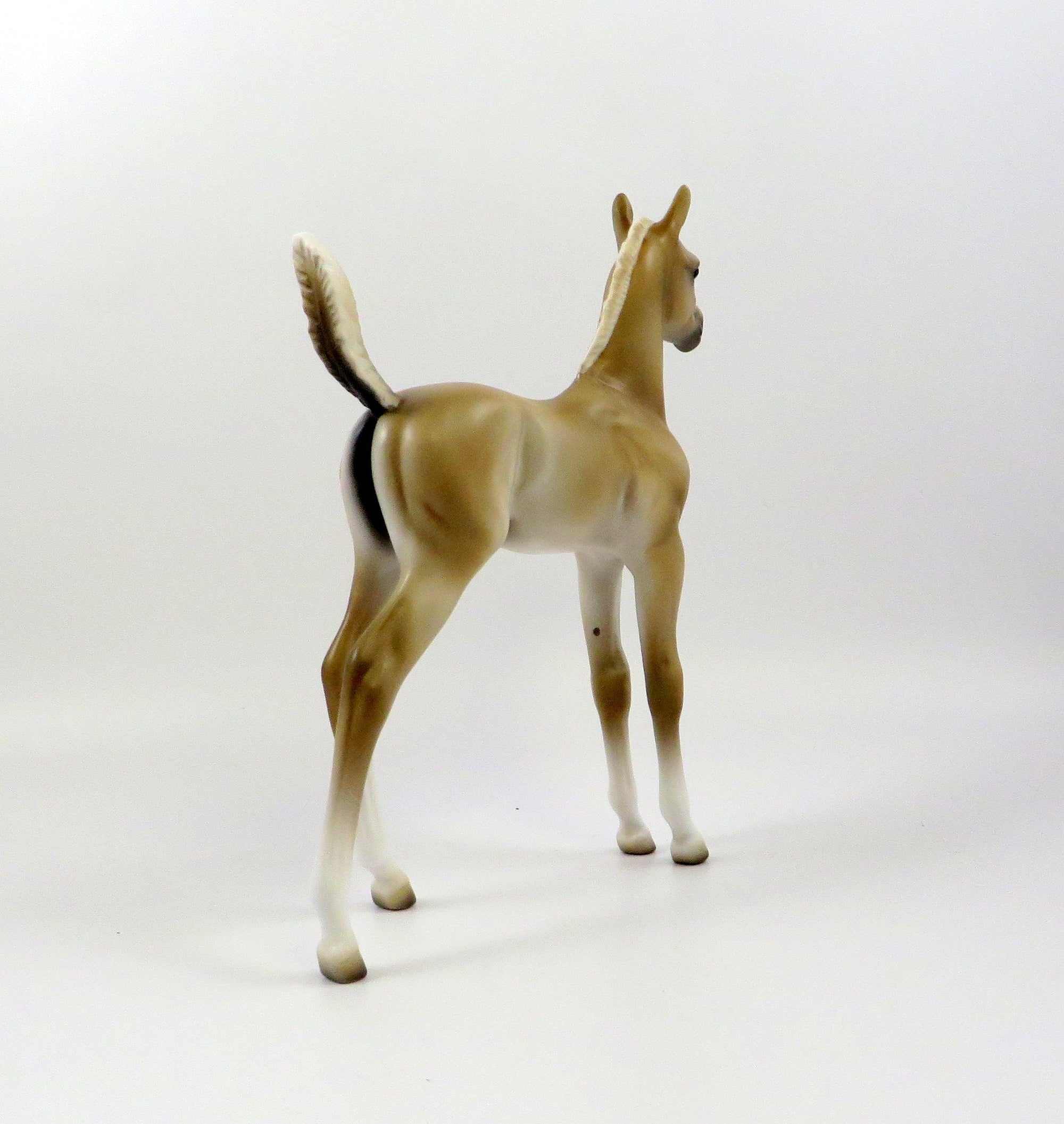 WOTS UP DOC-OOAK PALOMINO ARABIAN FOAL MODEL HORSE 7/25/19