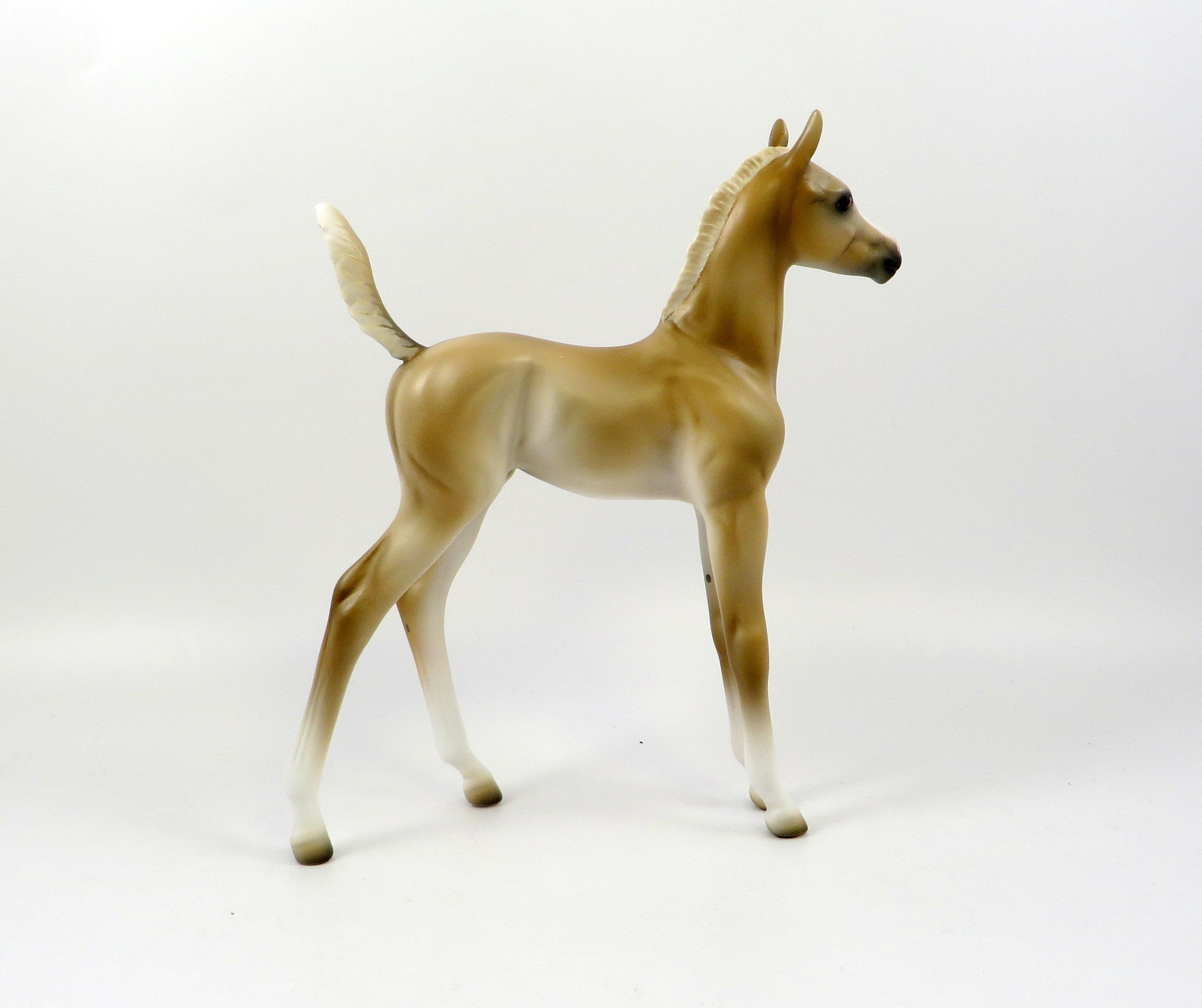 WOTS UP DOC-OOAK PALOMINO ARABIAN FOAL MODEL HORSE 7/25/19