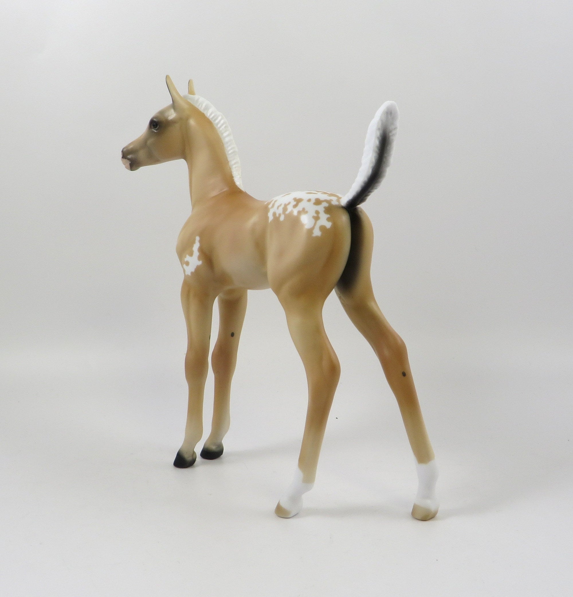 FRESCO-OOAK PALOMINO APPALOOSA ARABIAN FOAL MODEL HORSE 7/25/19