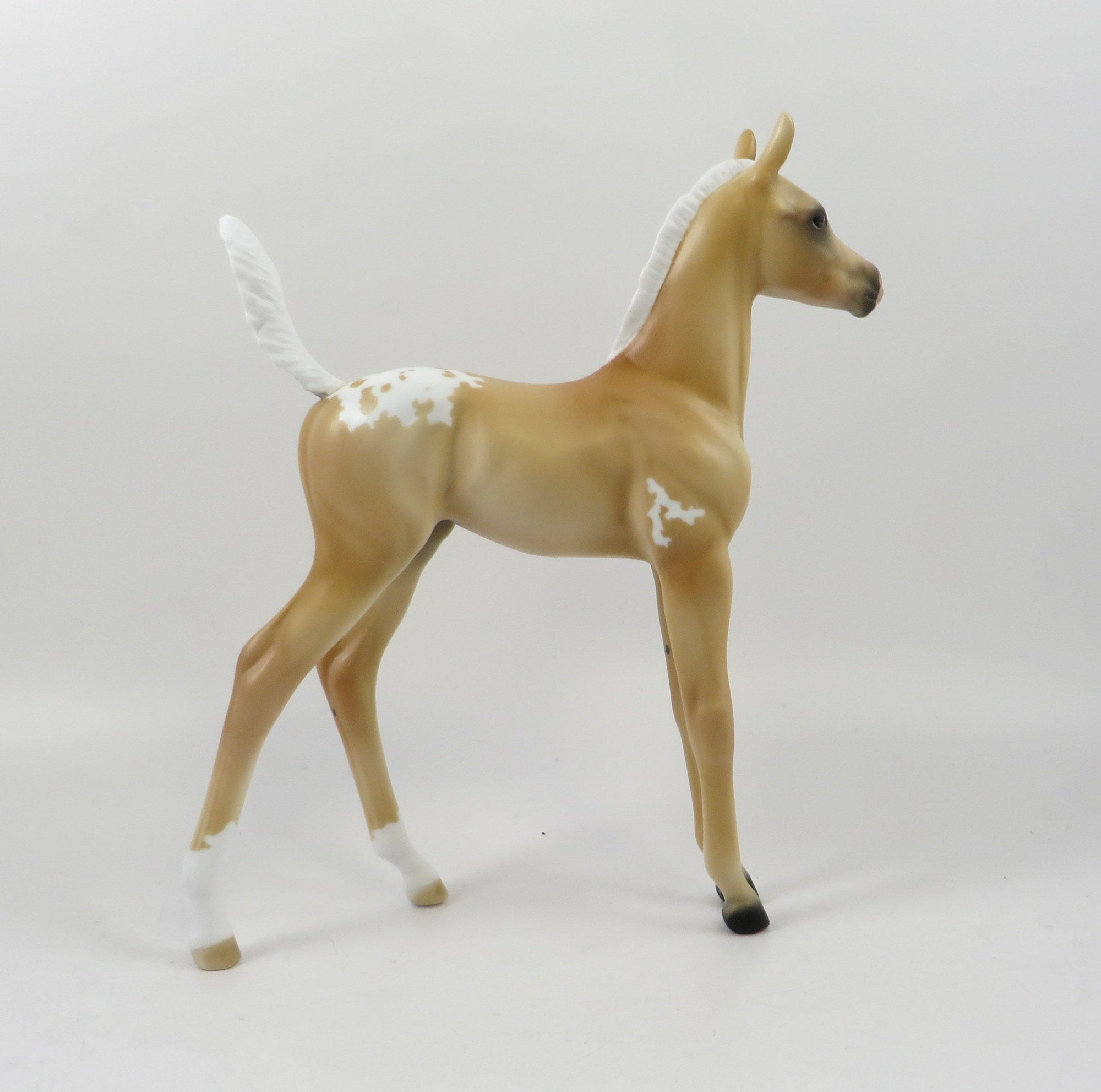FRESCO-OOAK PALOMINO APPALOOSA ARABIAN FOAL MODEL HORSE 7/25/19