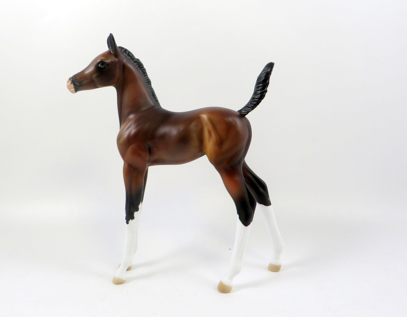 FIRST ROSE-OOAK BAY ARABIAN FOAL MODEL HORSE 7/26/19