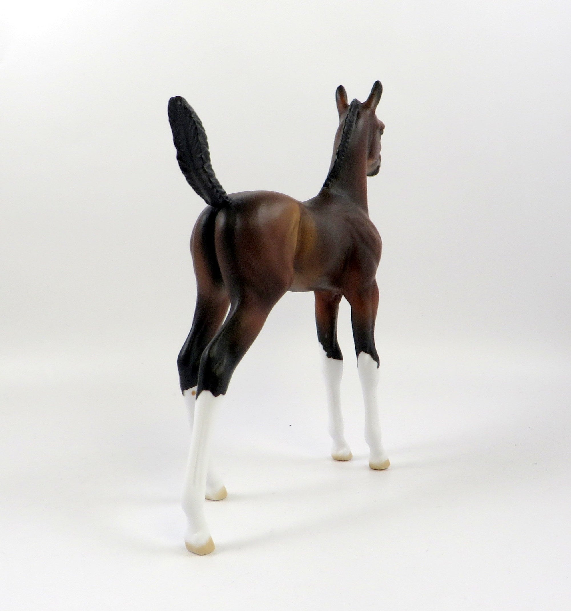 FIRST ROSE-OOAK BAY ARABIAN FOAL MODEL HORSE 7/26/19