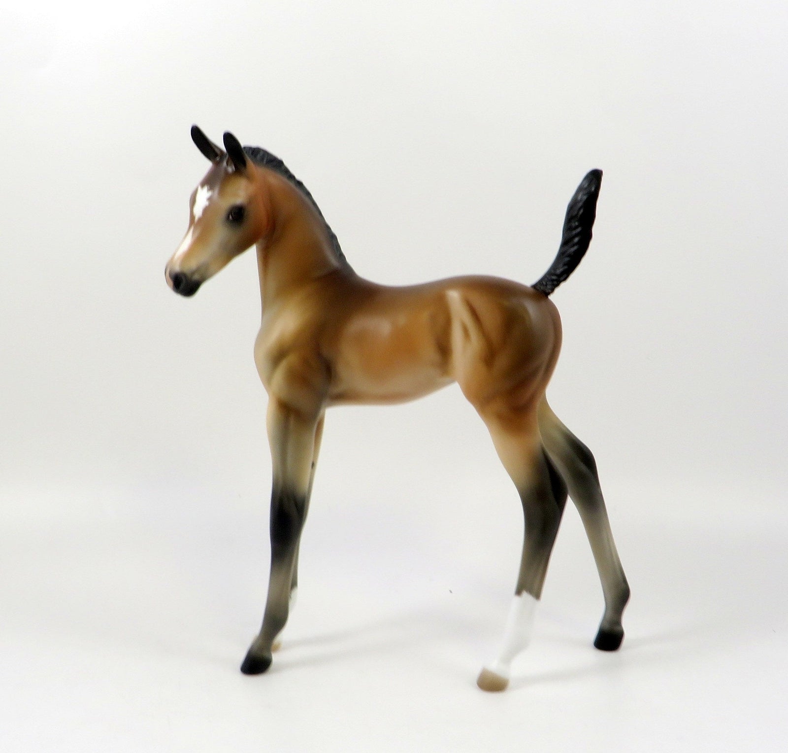 DEJA VUE-OOAK BUCKSKIN ARABIAN FOAL MODEL HORSE 7/26/19