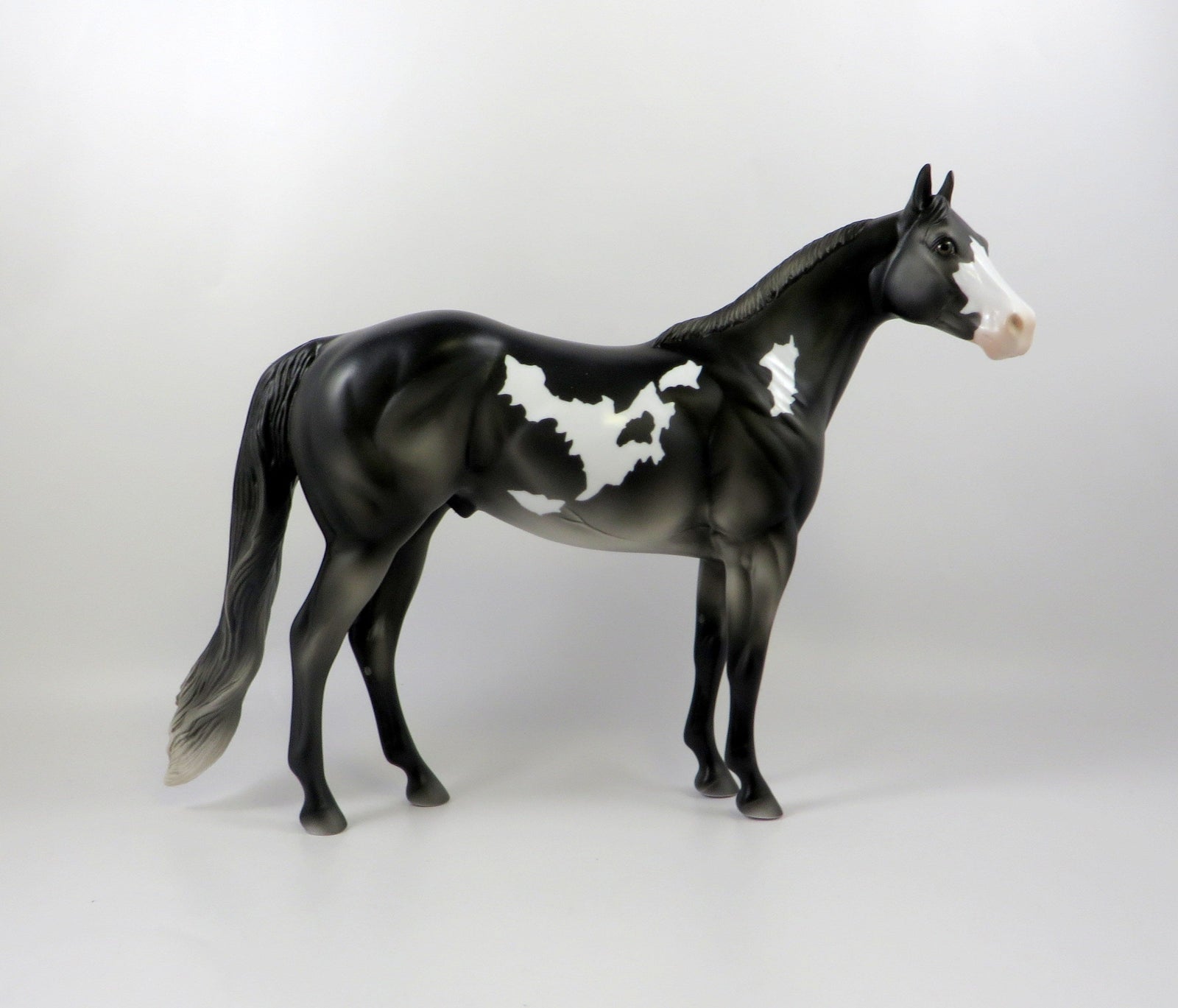 LL COOL J-OOAK GREY GOING BLACK PAINT ISH MODEL HORSE 7/26/19
