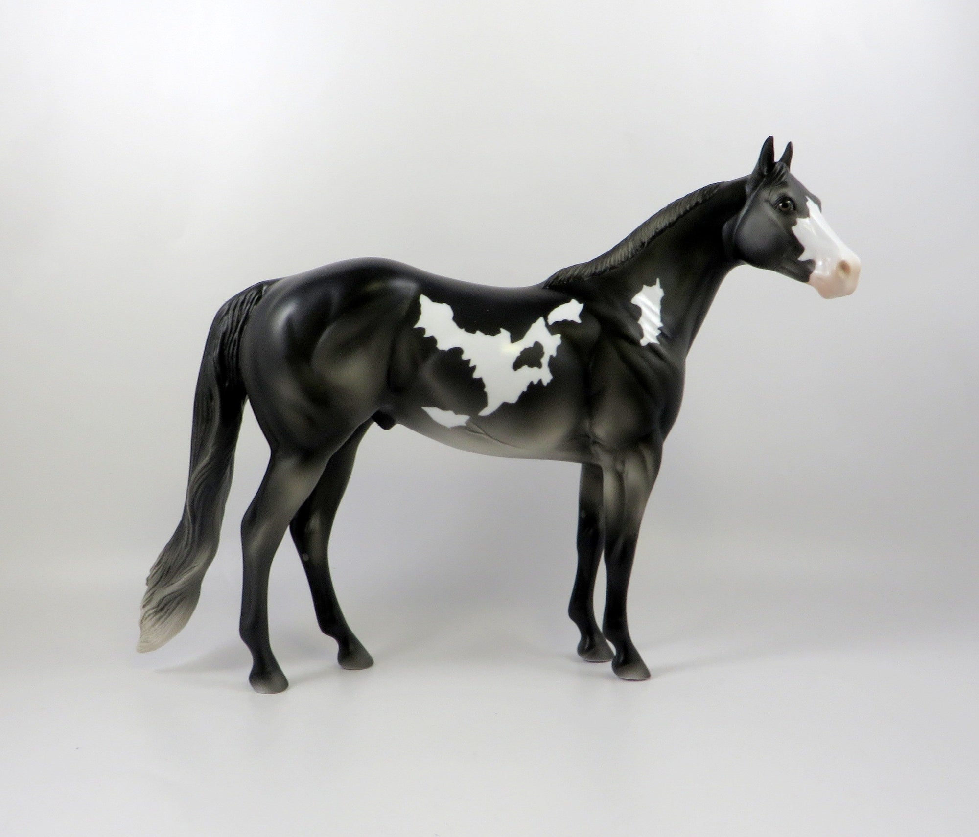 LL COOL J-OOAK GREY GOING BLACK PAINT ISH MODEL HORSE 7/26/19