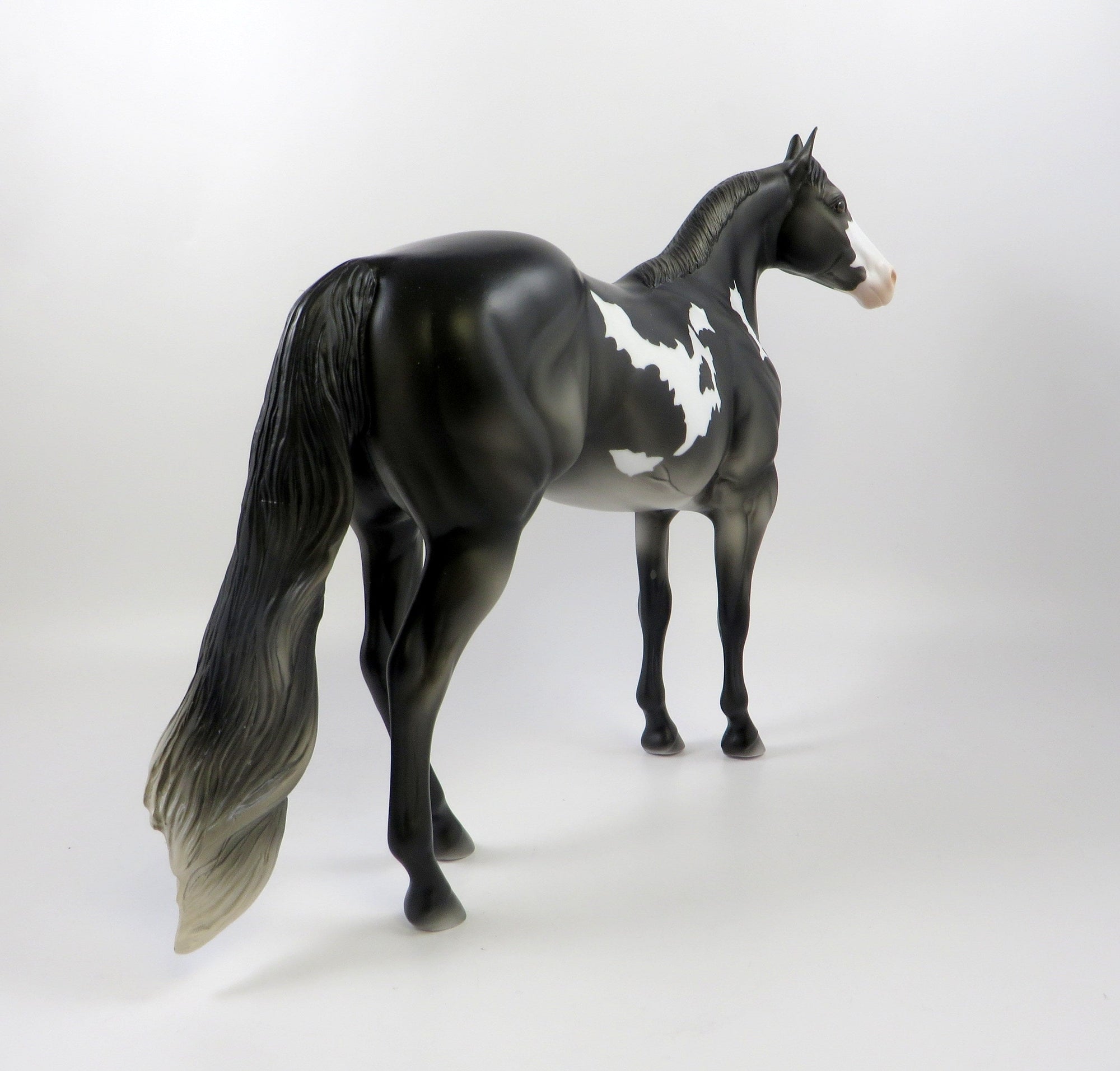 LL COOL J-OOAK GREY GOING BLACK PAINT ISH MODEL HORSE 7/26/19