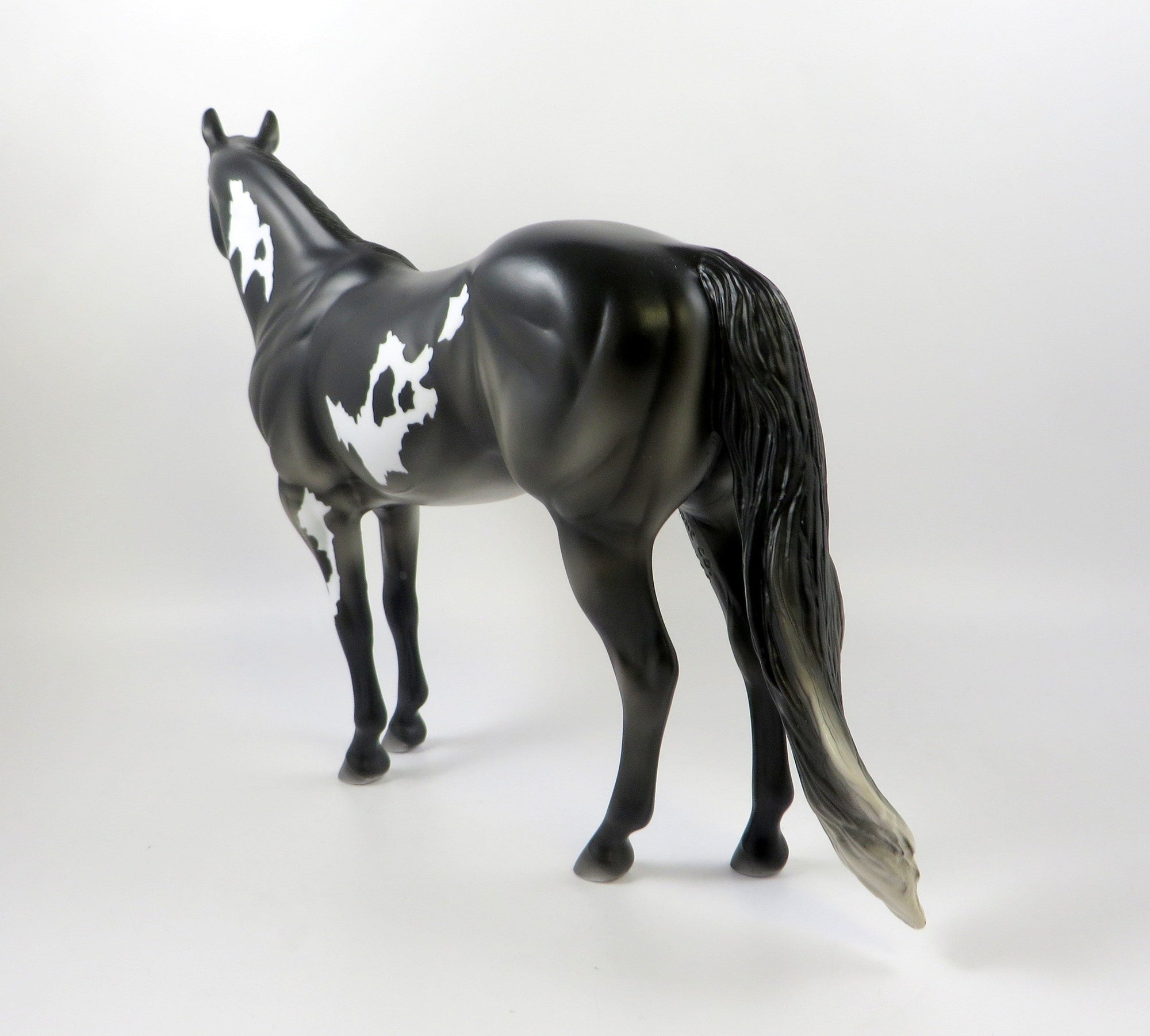 LL COOL J-OOAK GREY GOING BLACK PAINT ISH MODEL HORSE 7/26/19