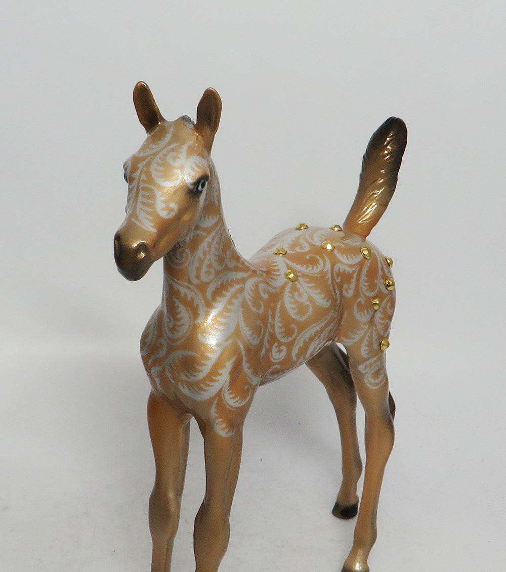 GLITTER GIRL - OOAK ARABIAN FOAL CHRISTMAS DECORATOR WHS 2018