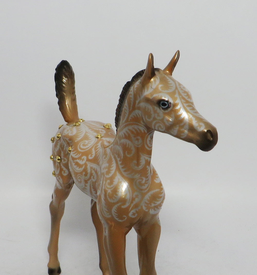 GLITTER GIRL - OOAK ARABIAN FOAL CHRISTMAS DECORATOR WHS 2018