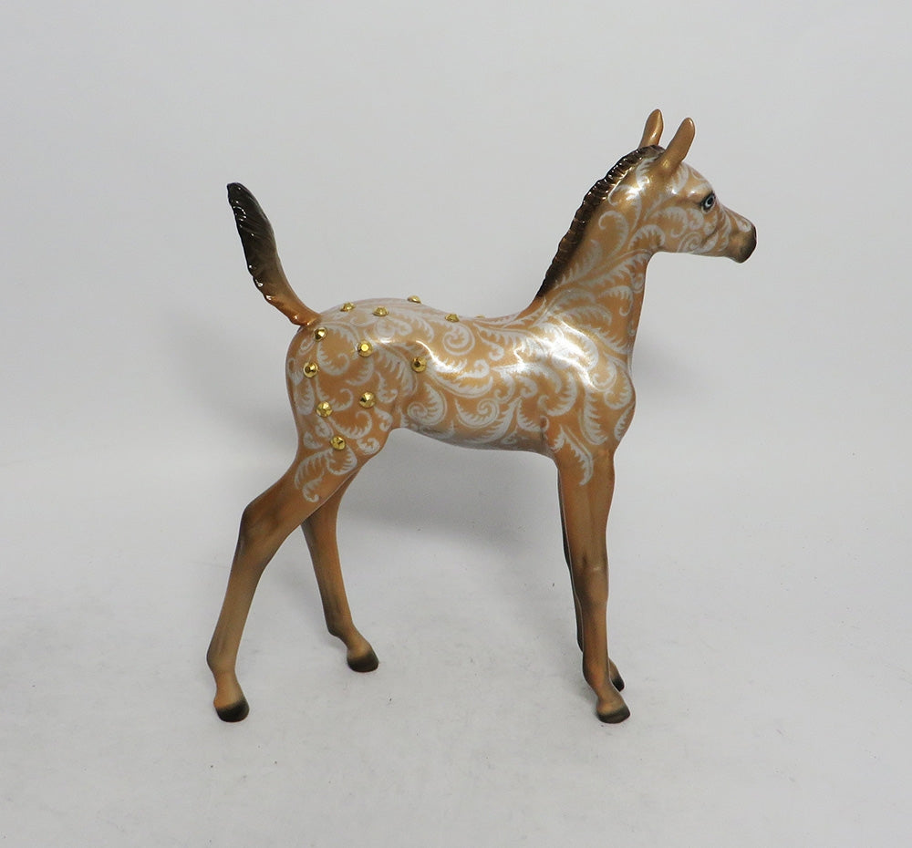 GLITTER GIRL - OOAK ARABIAN FOAL CHRISTMAS DECORATOR WHS 2018