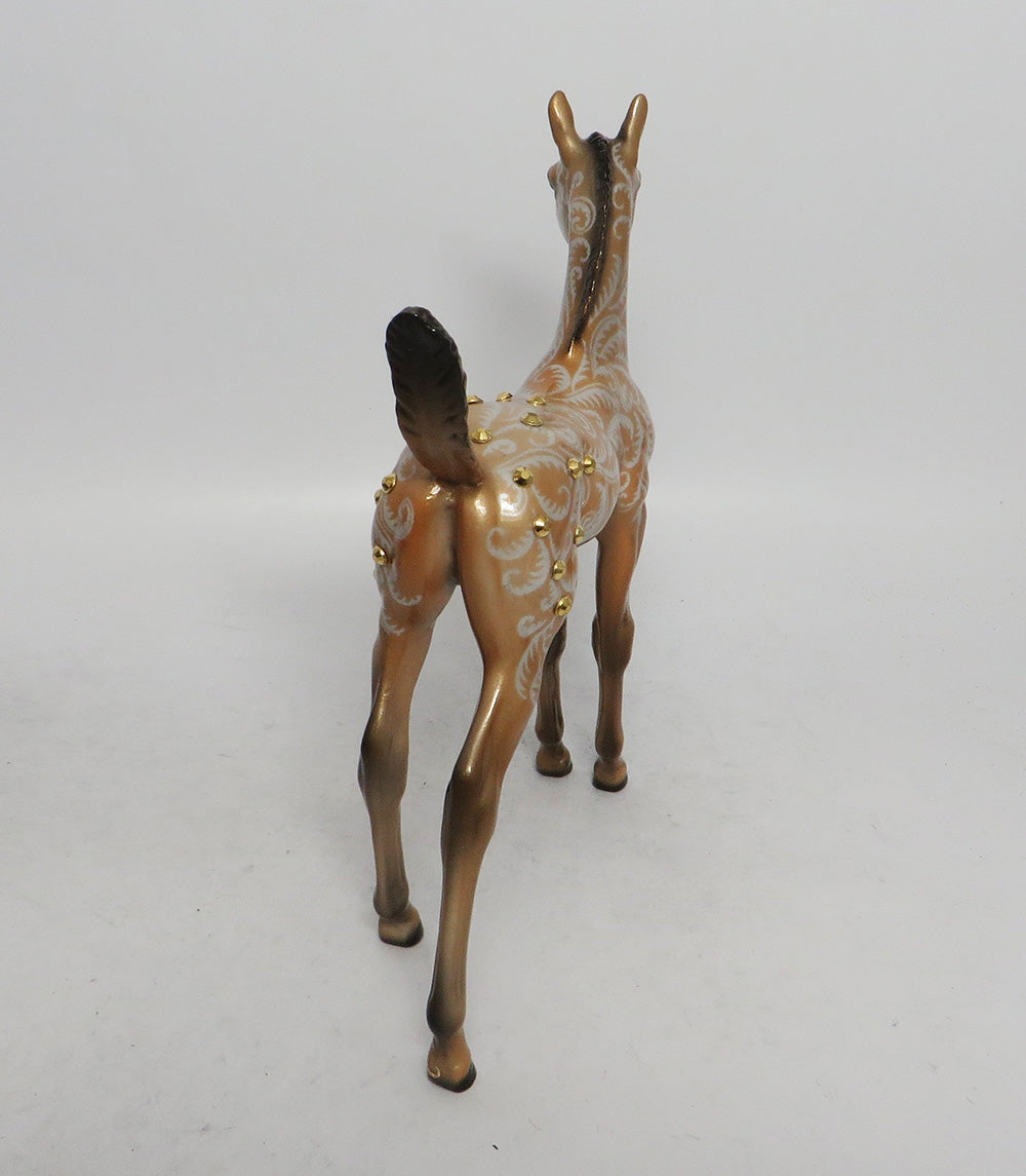 GLITTER GIRL - OOAK ARABIAN FOAL CHRISTMAS DECORATOR WHS 2018
