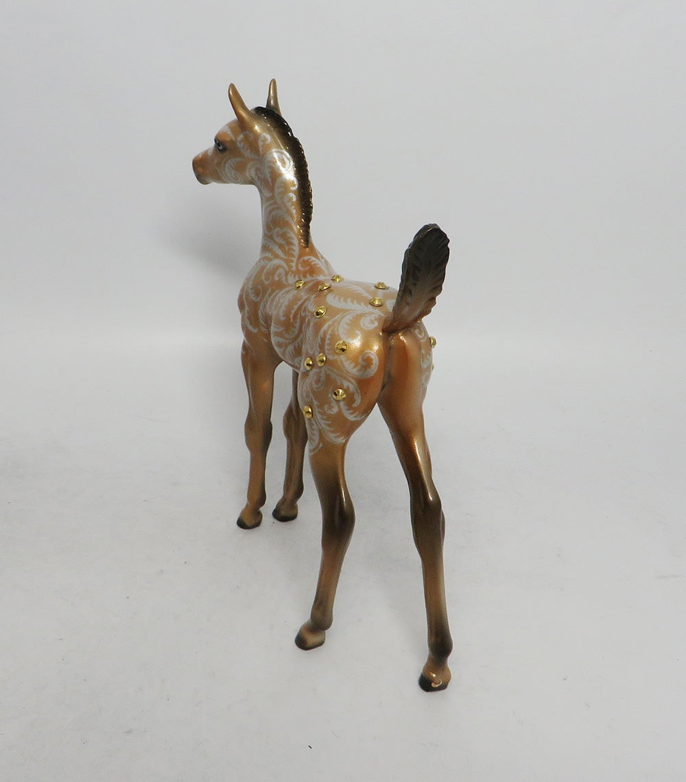GLITTER GIRL - OOAK ARABIAN FOAL CHRISTMAS DECORATOR WHS 2018