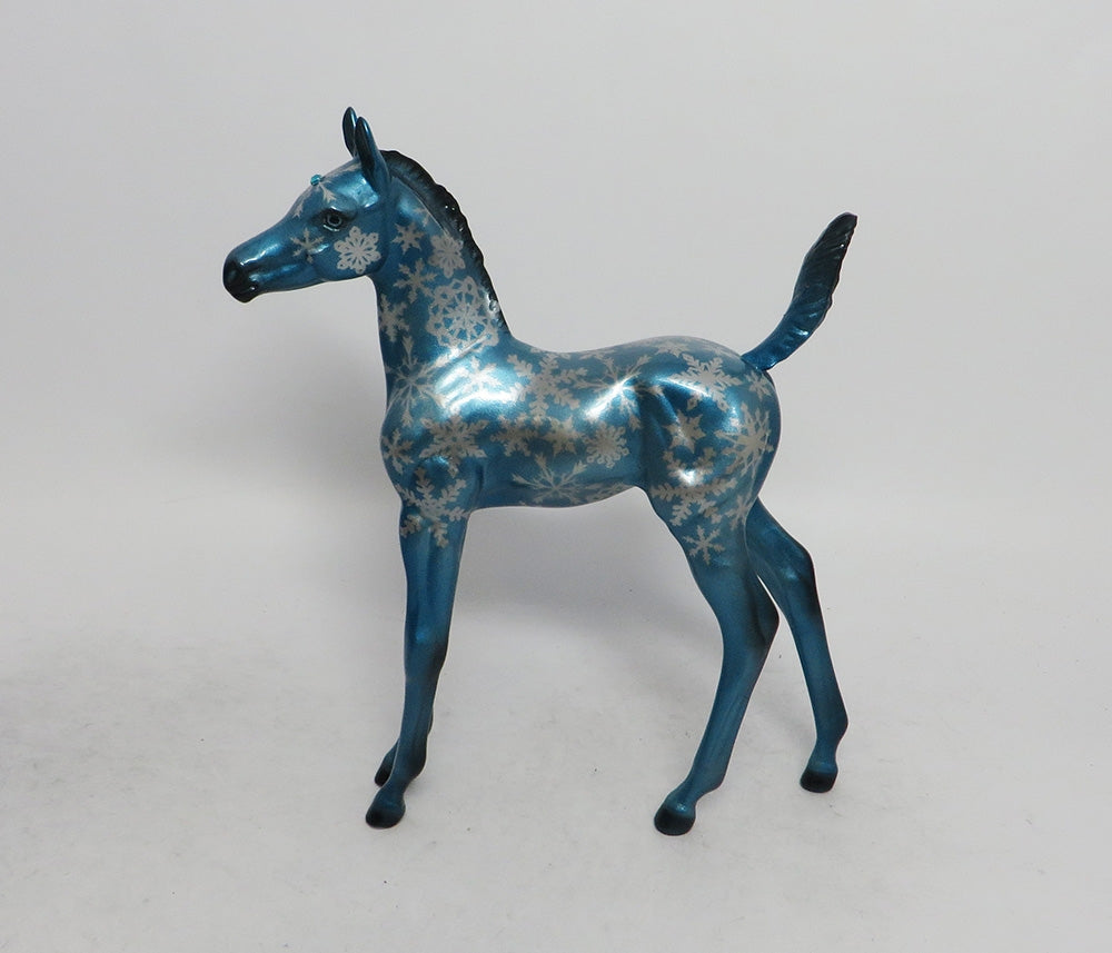 SNOWFLAKE - OOAK ARABIAN FOAL CHRISTMAS DECORATOR WHS 2018
