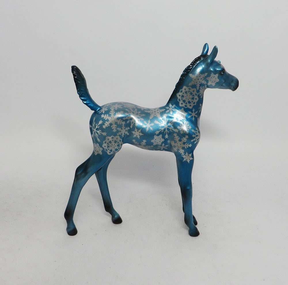 SNOWFLAKE - OOAK ARABIAN FOAL CHRISTMAS DECORATOR WHS 2018