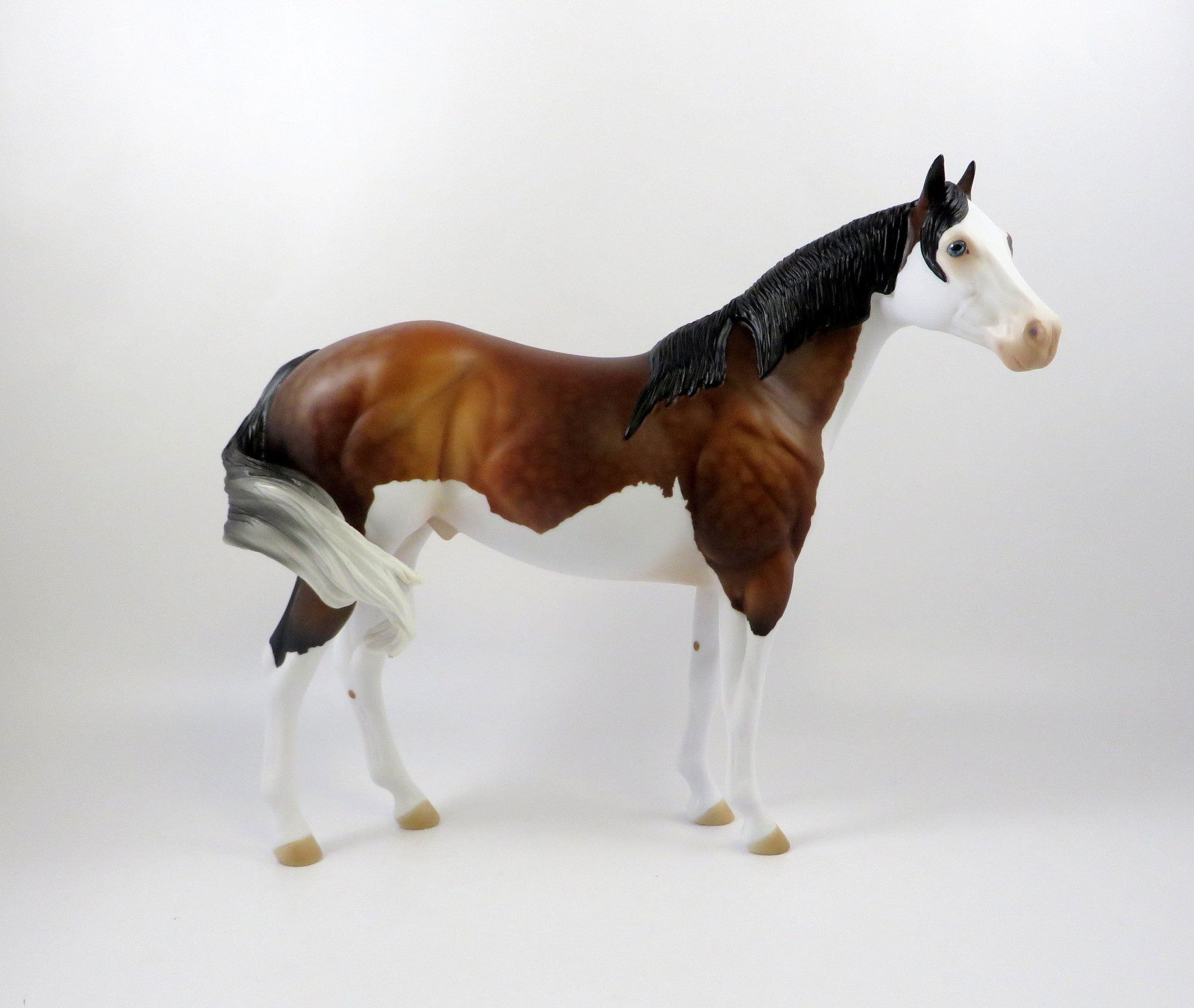 RED ROCKET-OOAK DAPPLE BAY SPLASH ISH MODEL HORSE 7/26/19