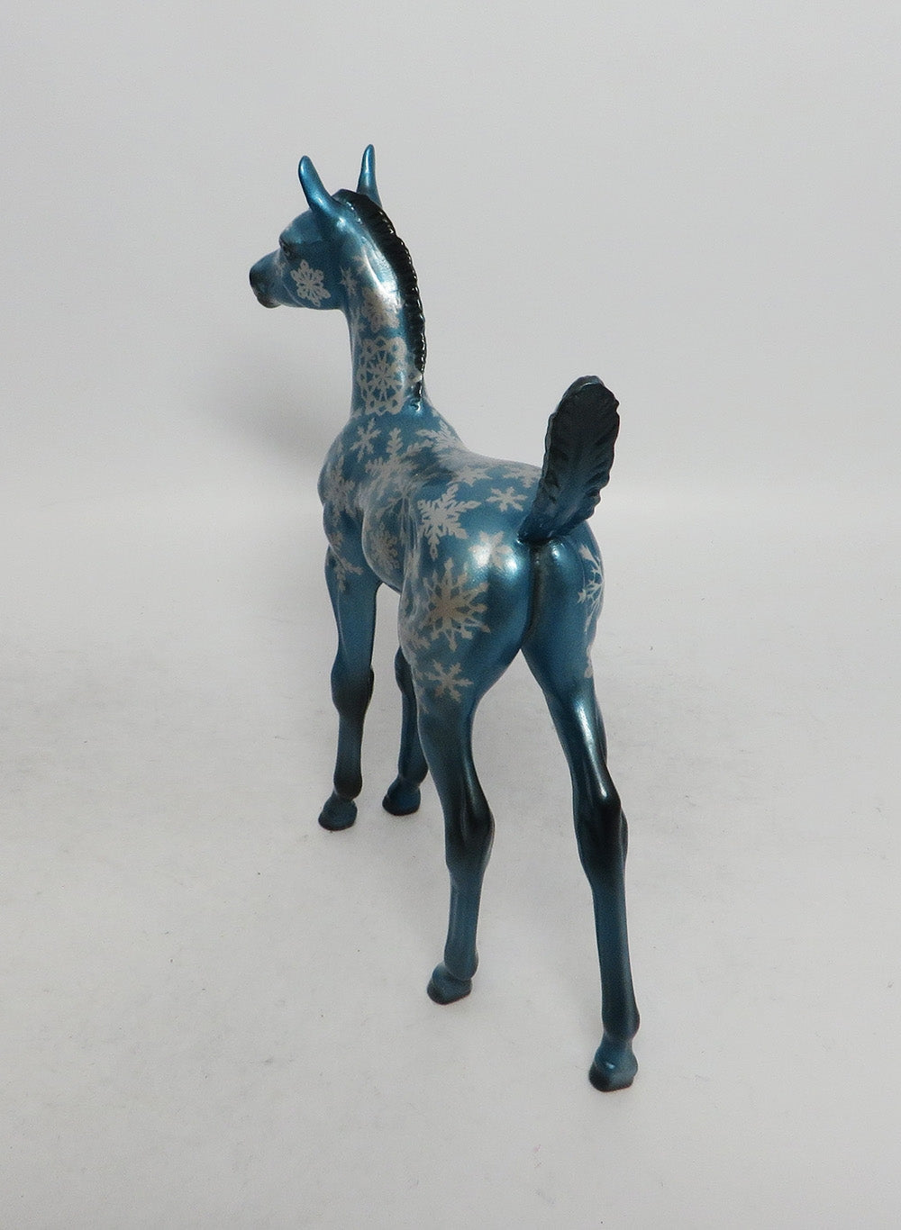 SNOWFLAKE - OOAK ARABIAN FOAL CHRISTMAS DECORATOR WHS 2018