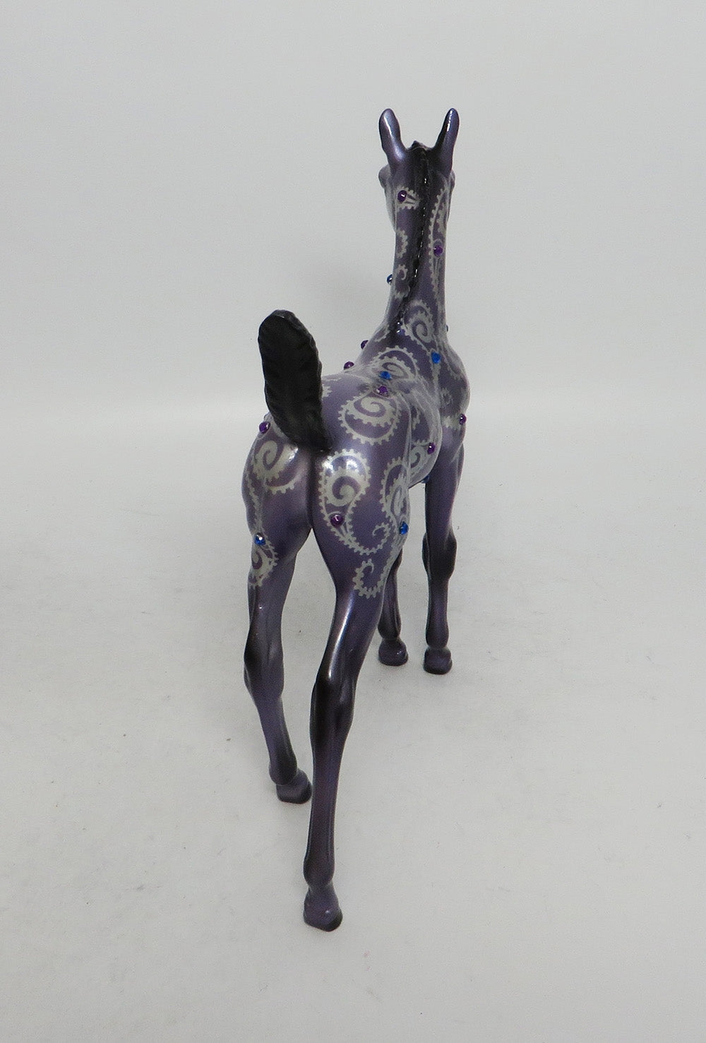 PURPLE CHEER  - OOAK ARABIAN FOAL CHRISTMAS DECORATOR WHS 2018
