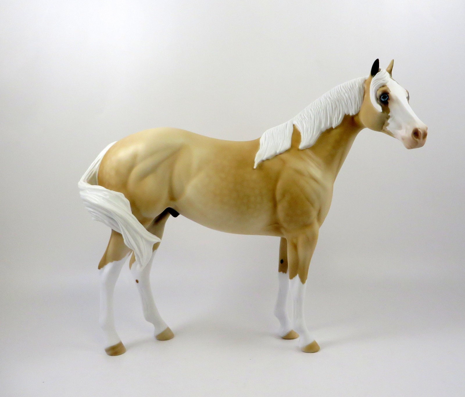 COOKIE MONSTER-OOAK DAPPLE PALOMINO ISH MODEL HORSE 7/26/19