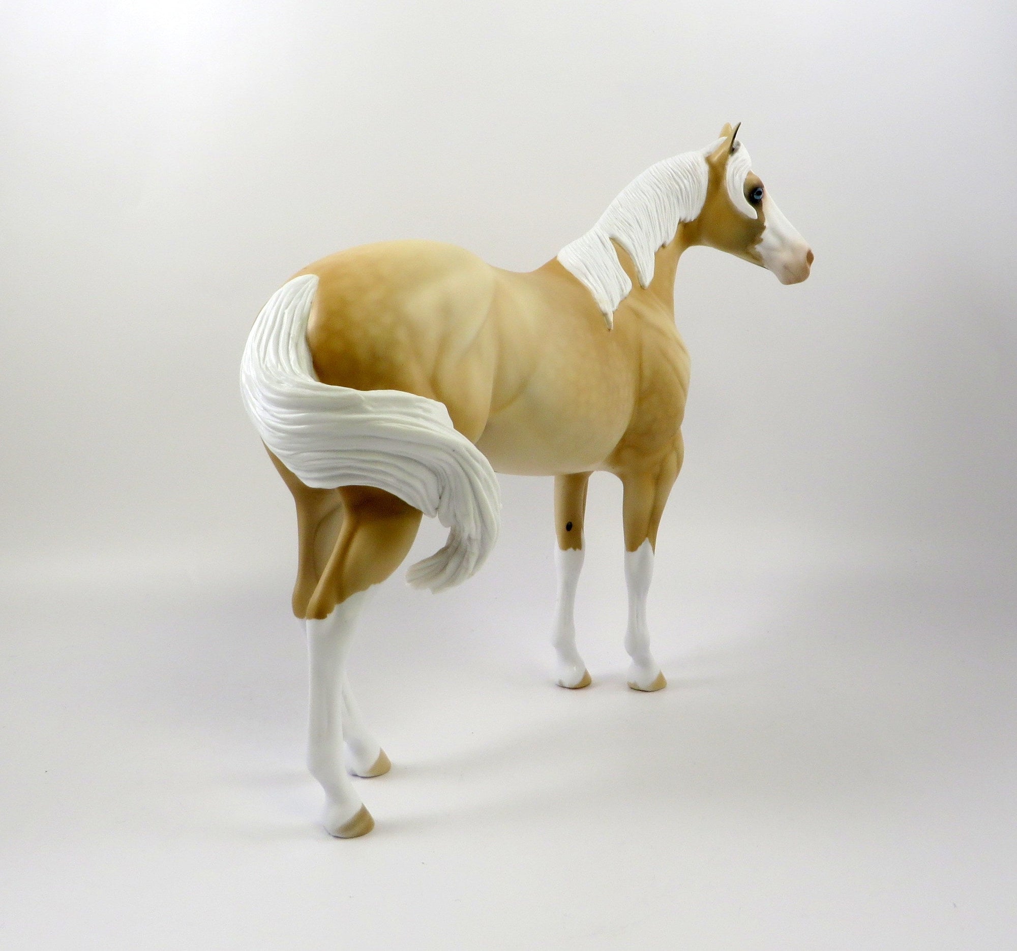 COOKIE MONSTER-OOAK DAPPLE PALOMINO ISH MODEL HORSE 7/26/19